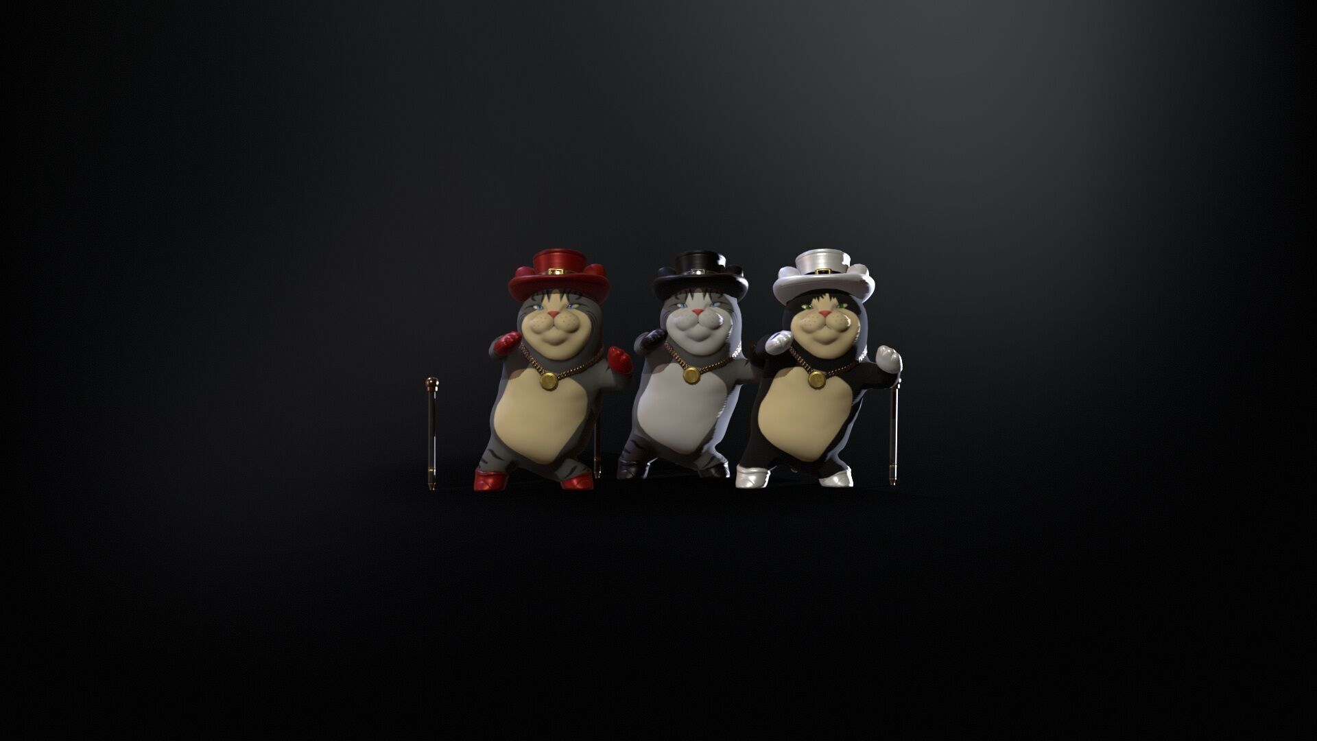 CatGel Low-poly 3D model_4