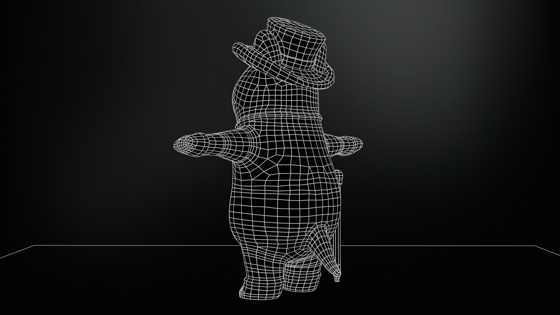 CatGel Low-poly 3D model_9