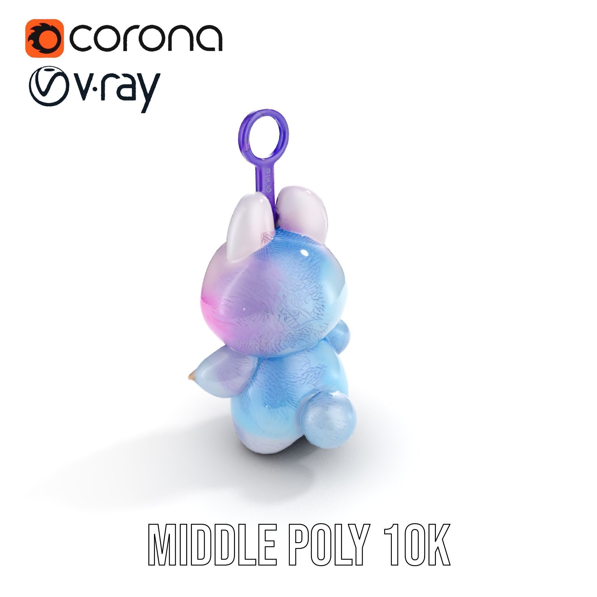 Cute Monster Plush Toy D Model Pack Low-poly 3D model_15