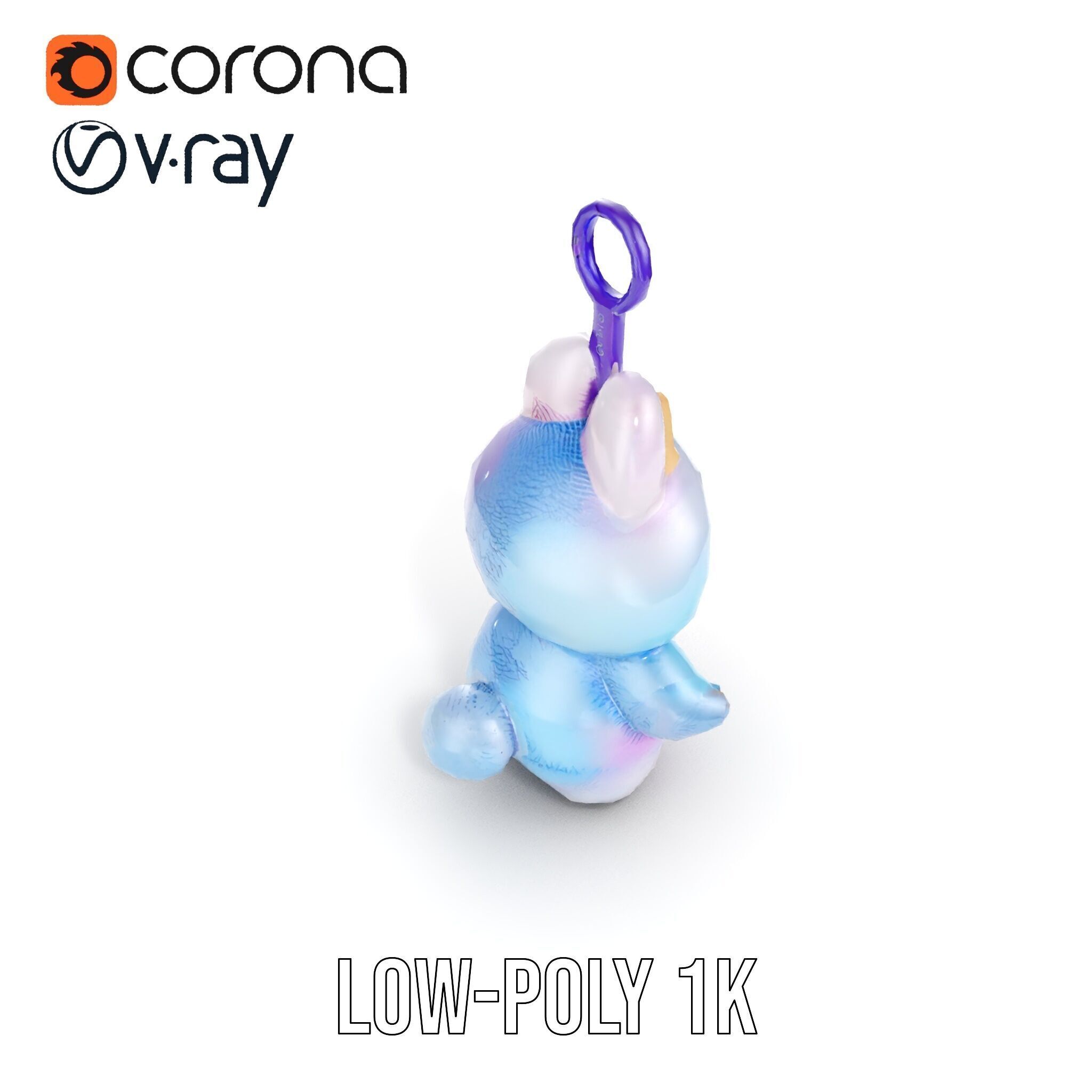 Cute Monster Plush Toy D Model Pack Low-poly 3D model_10