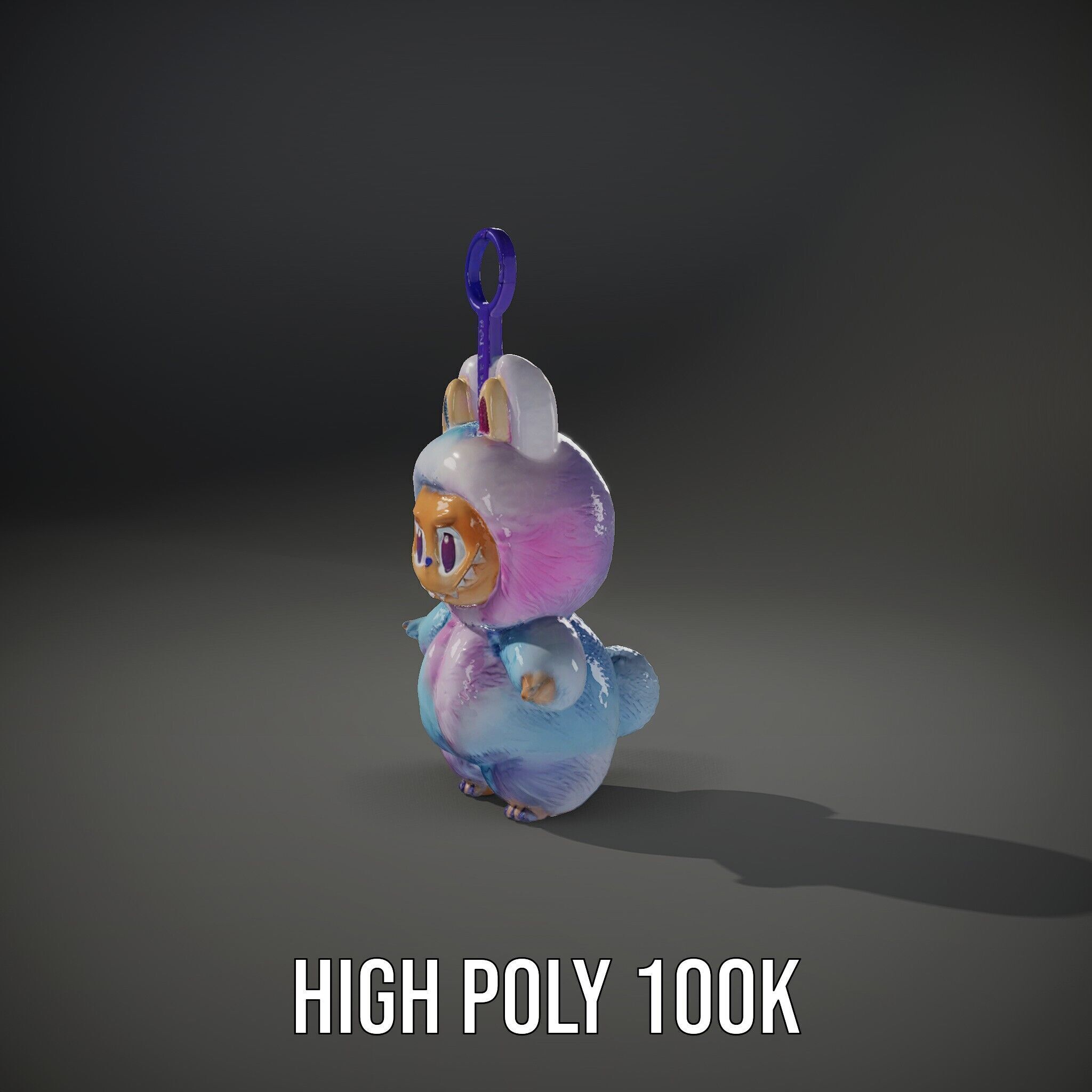 Cute Monster Plush Toy D Model Pack Low-poly 3D model_8