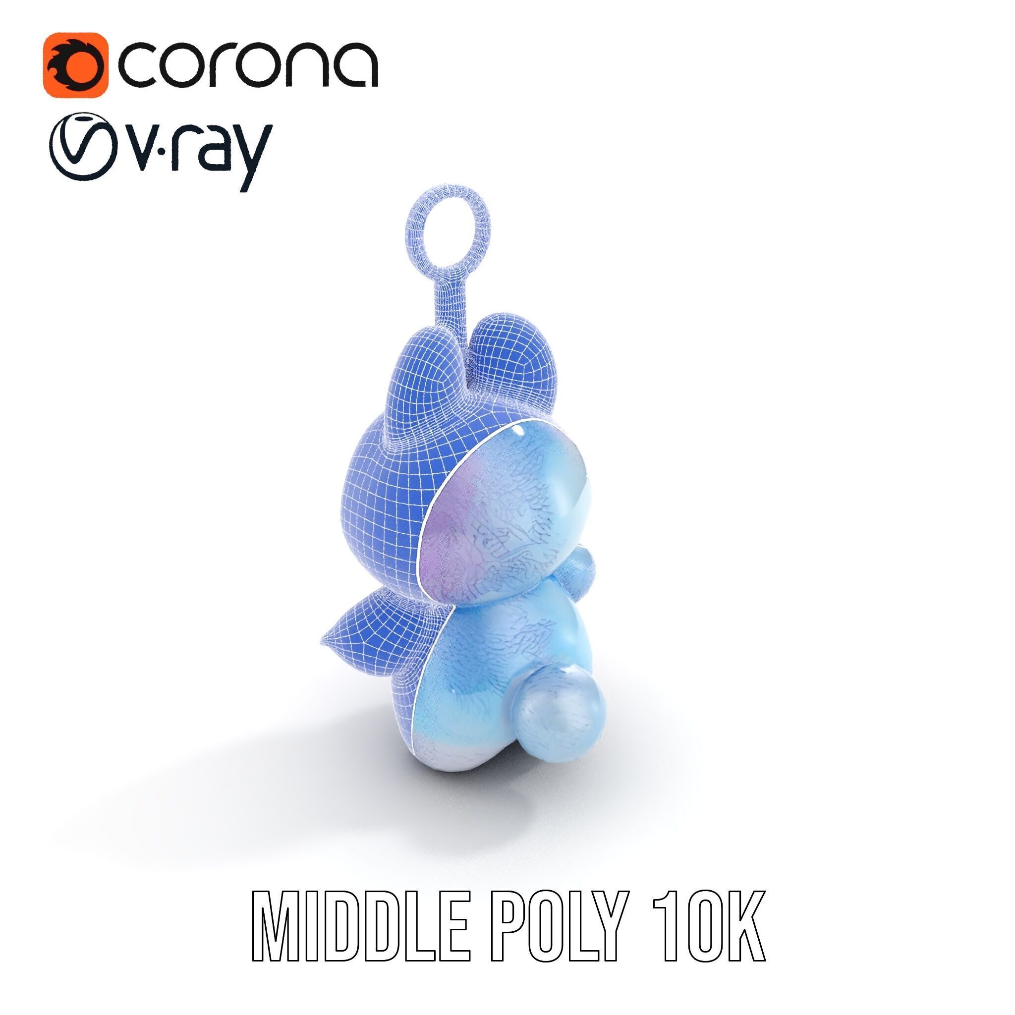 Cute Monster Plush Toy D Model Pack Low-poly 3D model_20