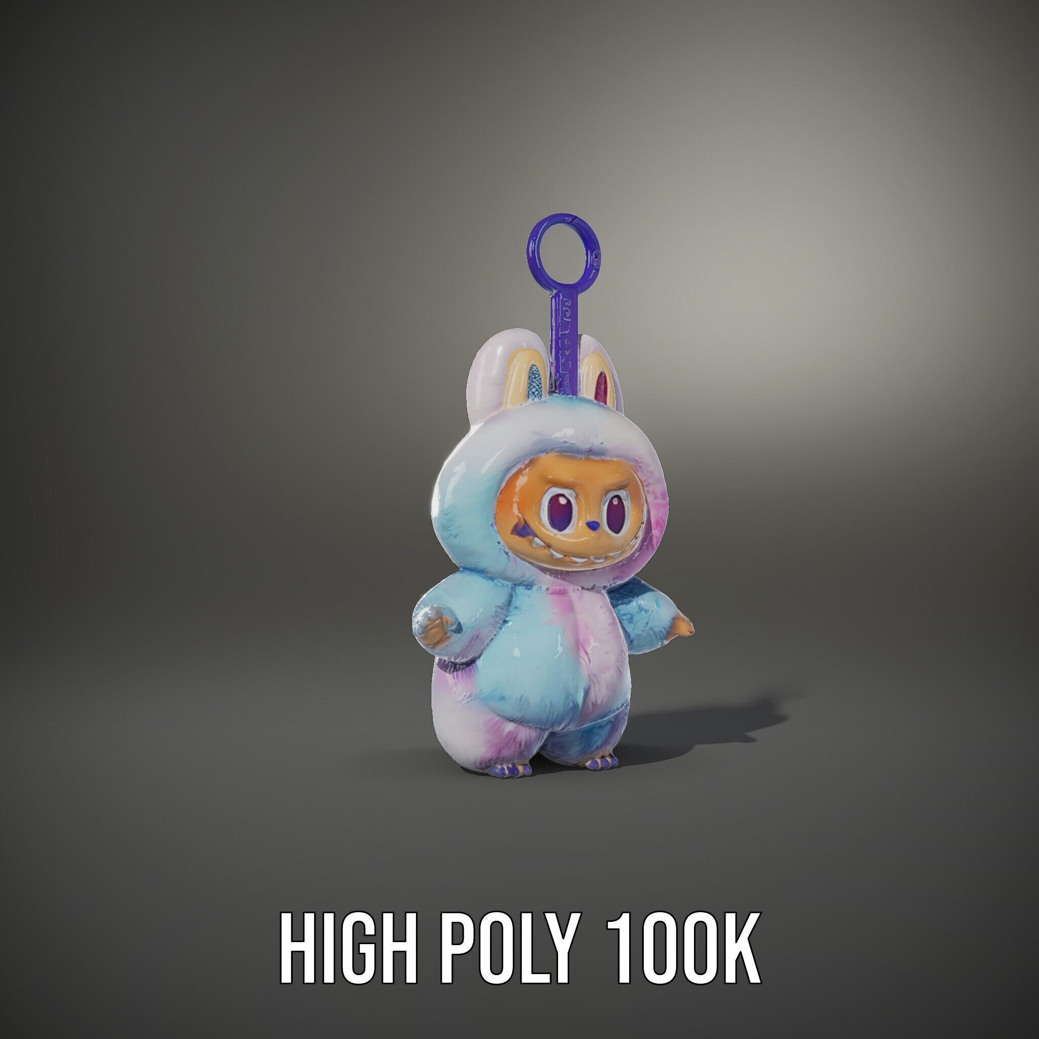 Cute Monster Plush Toy D Model Pack Low-poly 3D model_11