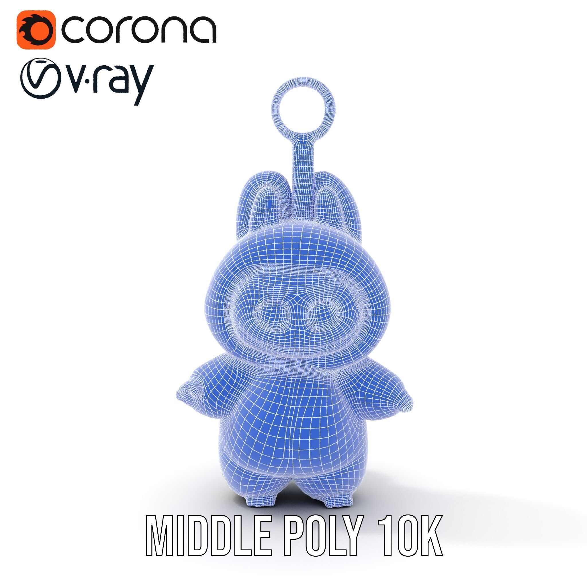 Cute Monster Plush Toy D Model Pack Low-poly 3D model_29