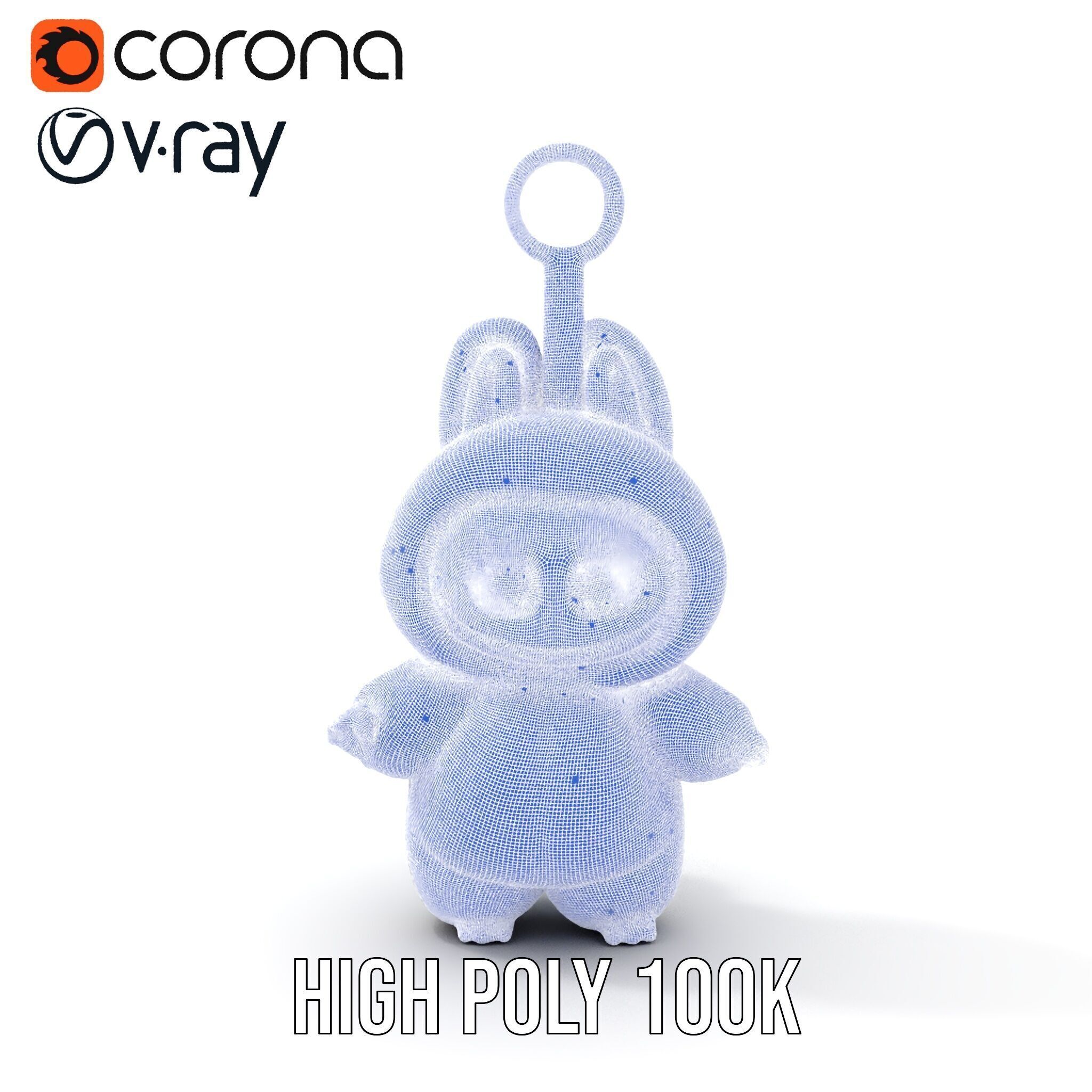 Cute Monster Plush Toy D Model Pack Low-poly 3D model_35