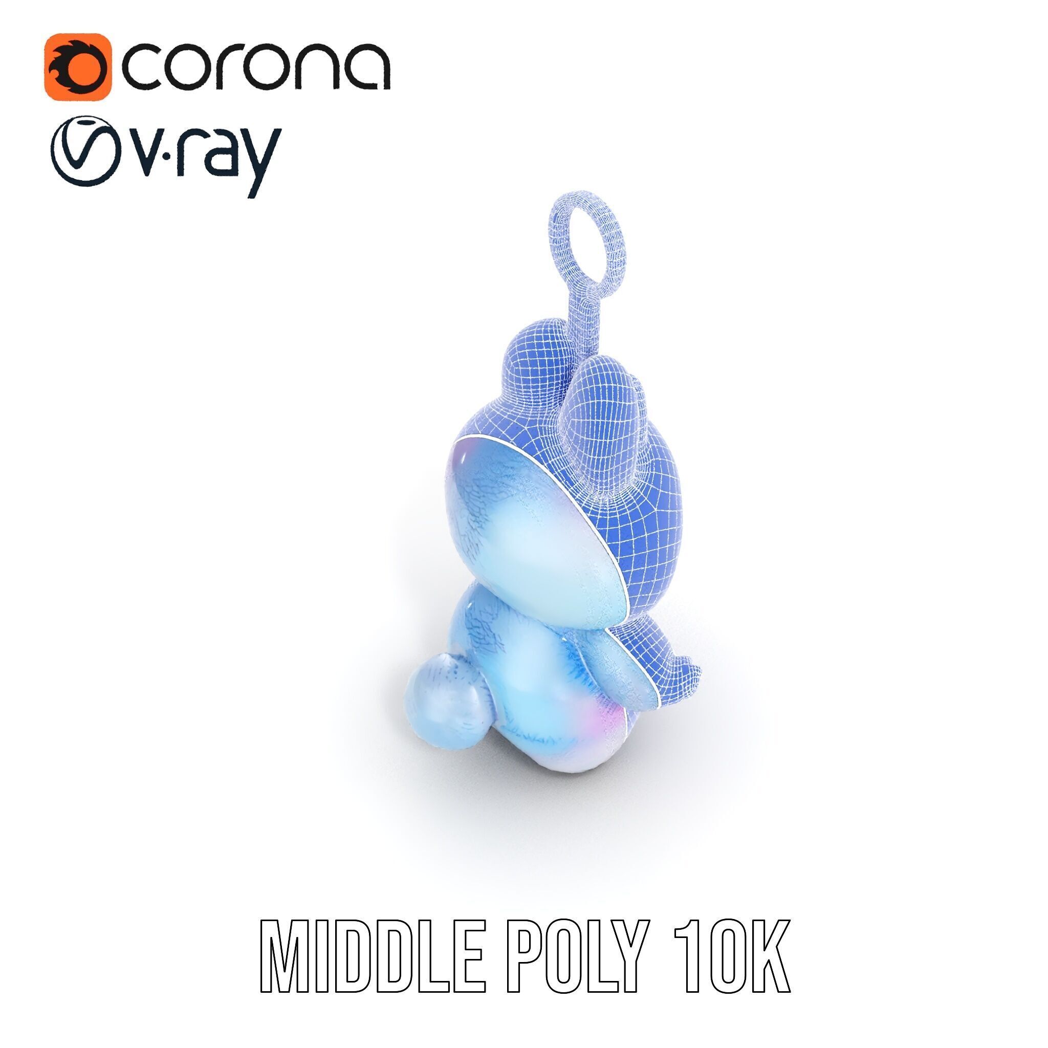 Cute Monster Plush Toy D Model Pack Low-poly 3D model_17