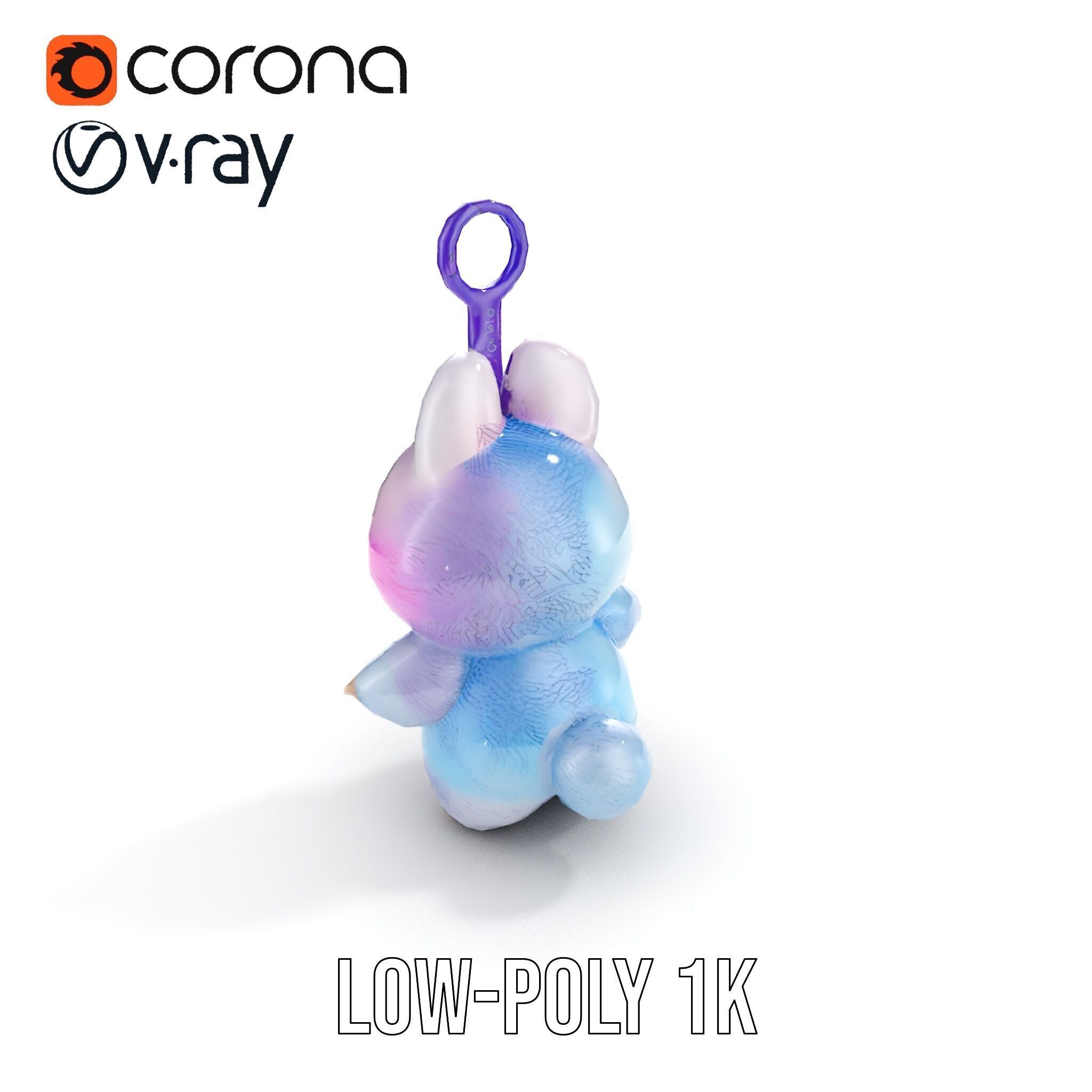 Cute Monster Plush Toy D Model Pack Low-poly 3D model_16