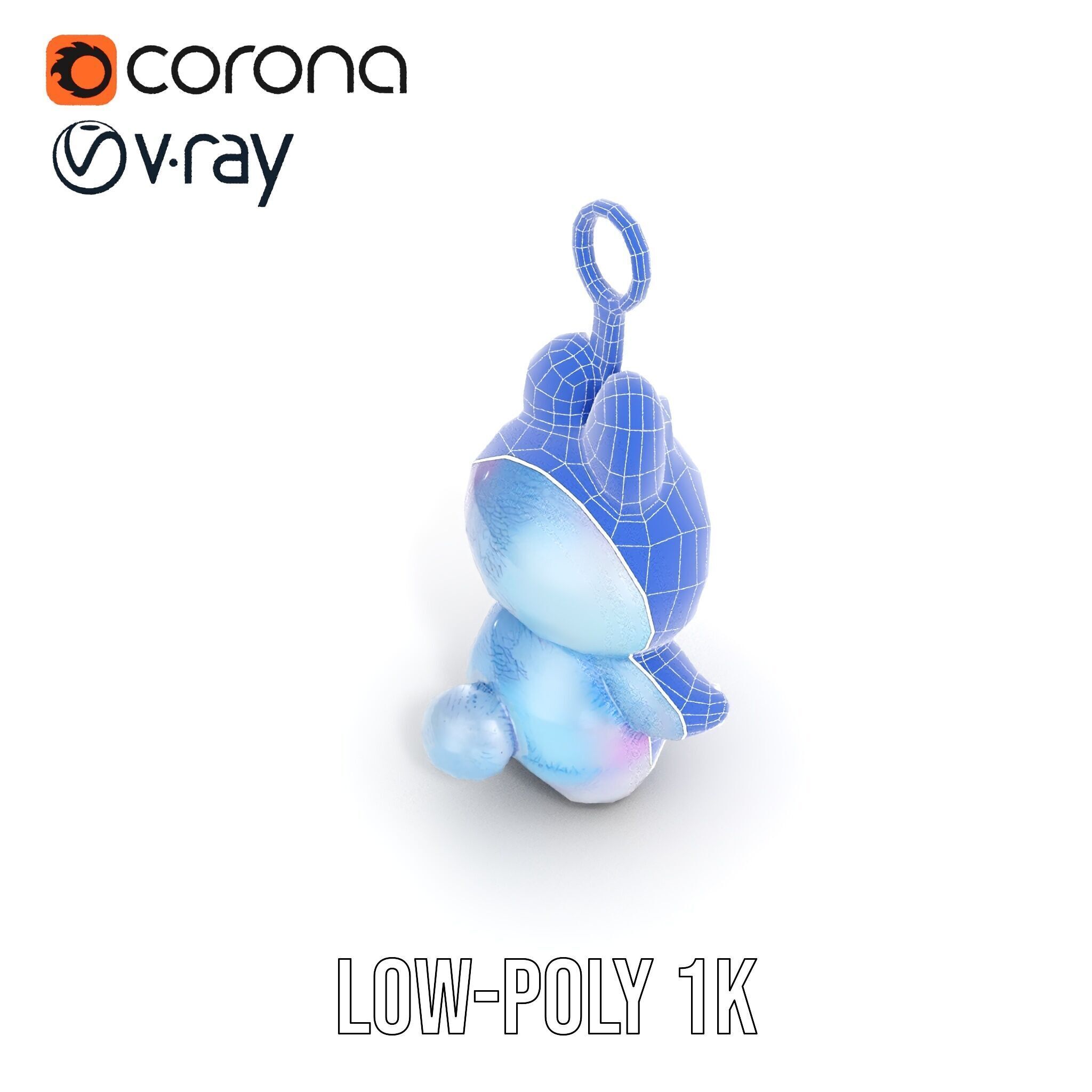 Cute Monster Plush Toy D Model Pack Low-poly 3D model_18