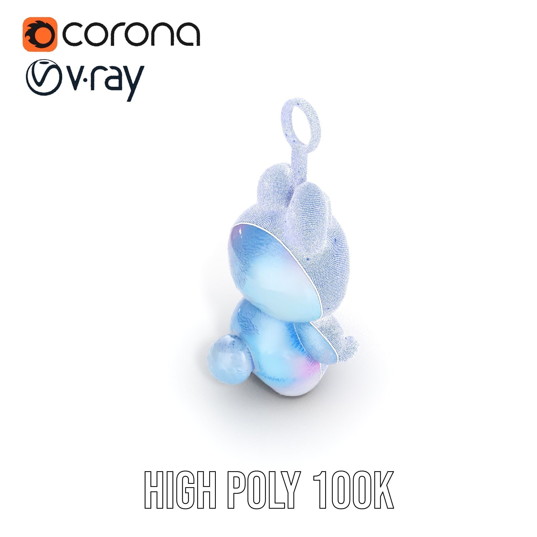 Cute Monster Plush Toy D Model Pack Low-poly 3D model_36