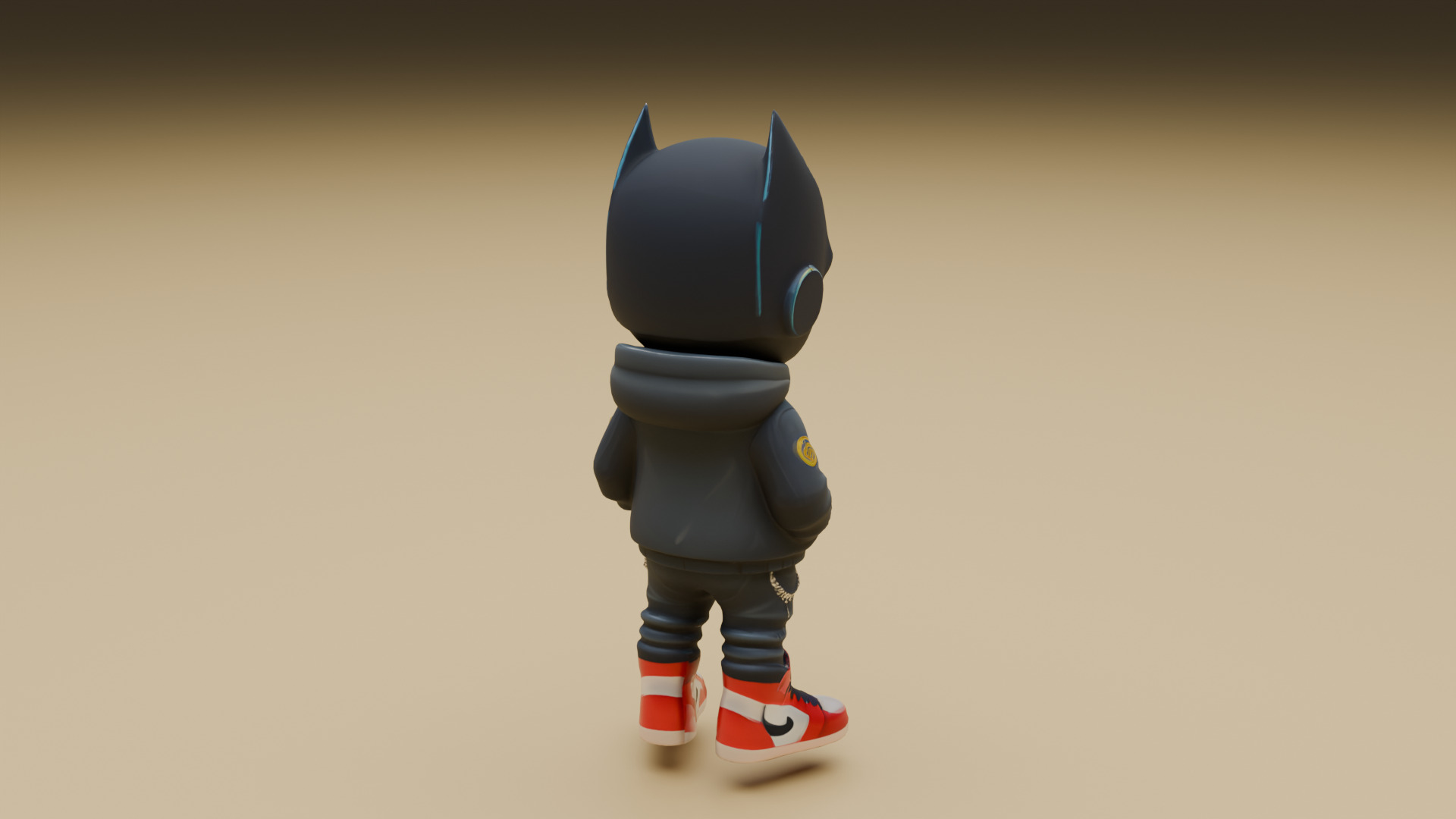 Batman Chibi 3D print model_2