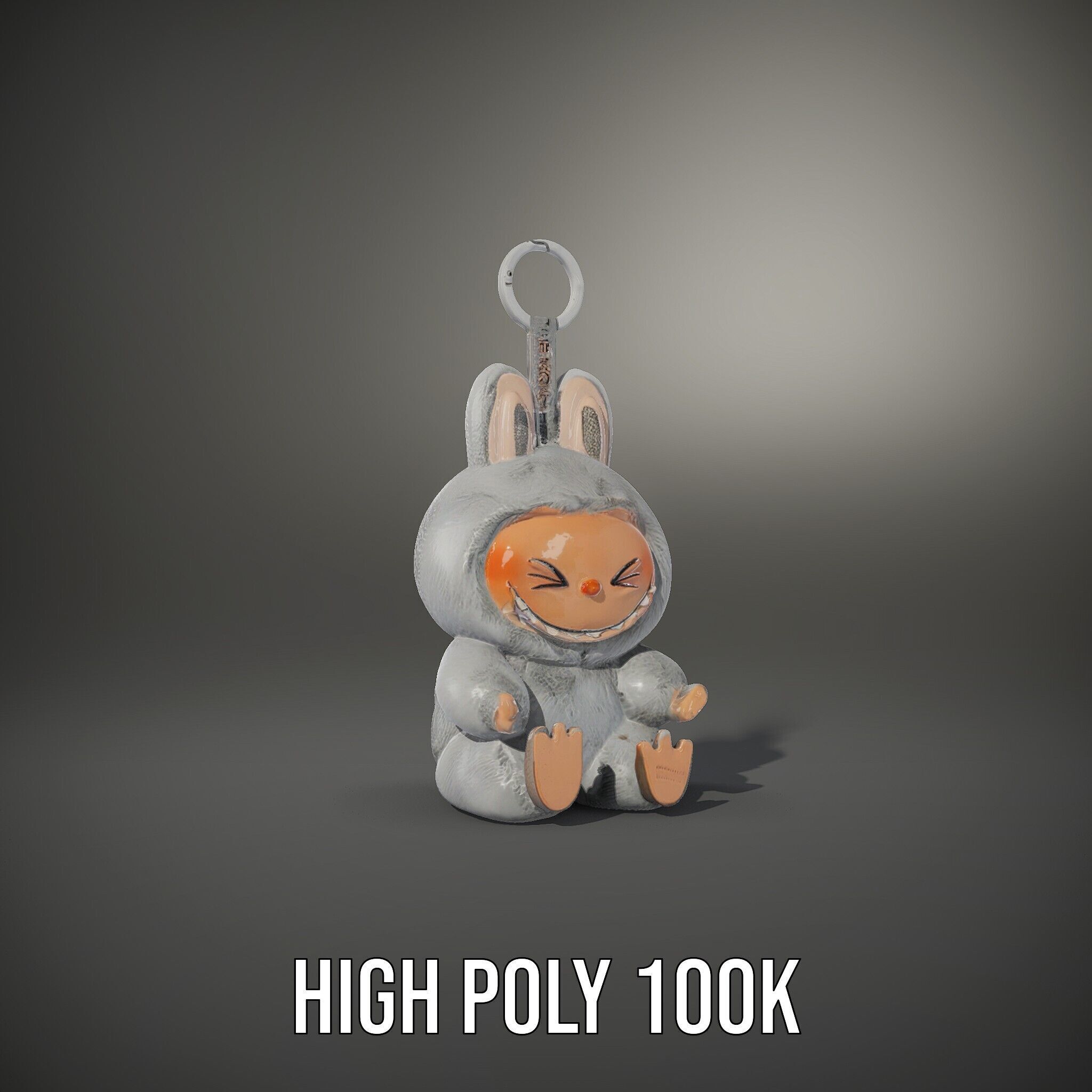 Furry Monster Keychain D Model Pack Low-poly 3D model_14