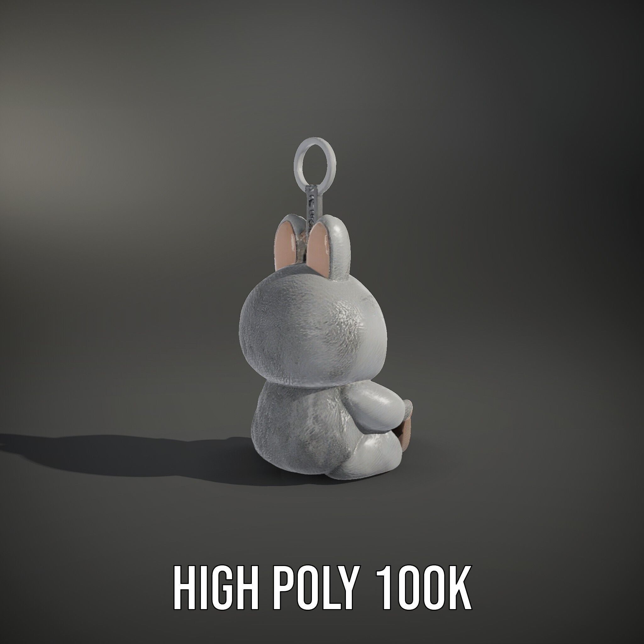 Furry Monster Keychain D Model Pack Low-poly 3D model_8