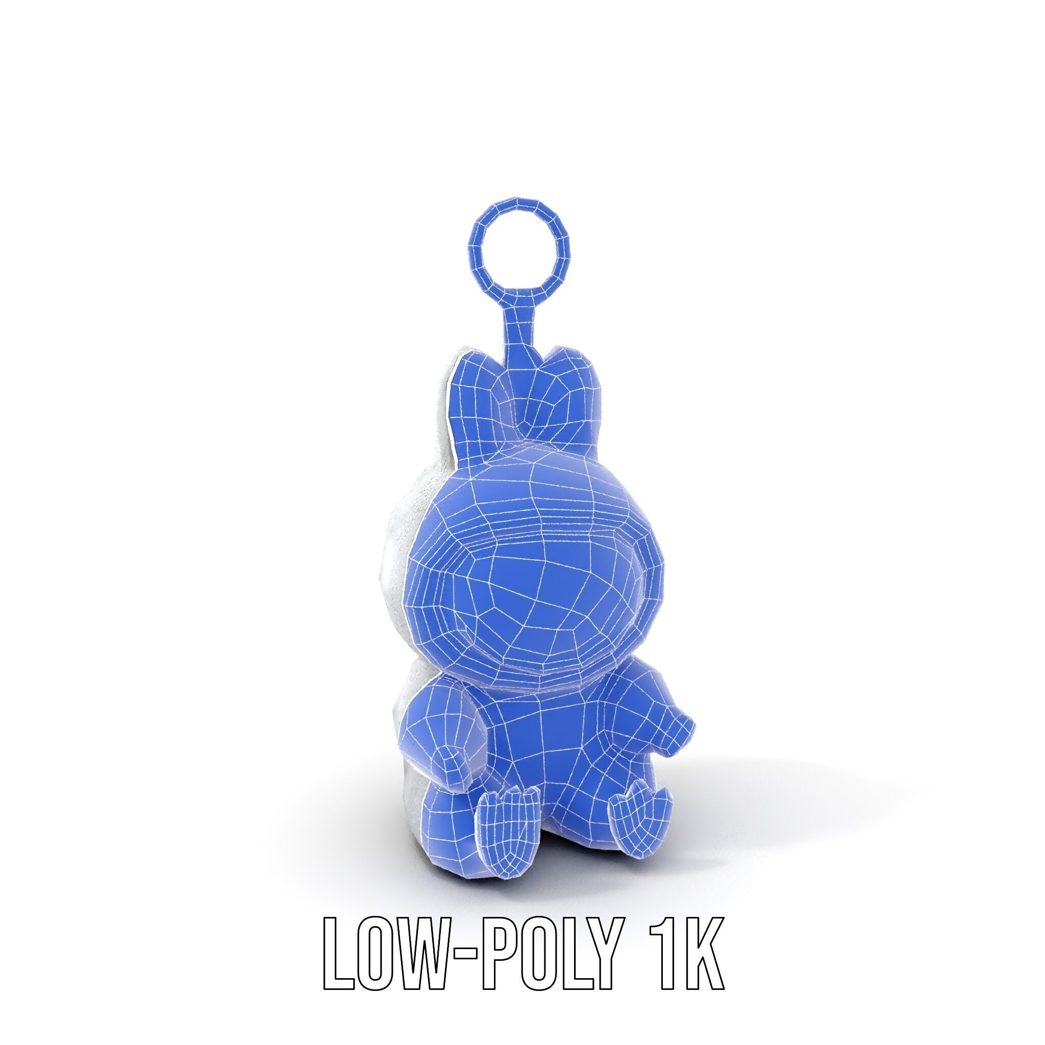 Furry Monster Keychain D Model Pack Low-poly 3D model_16