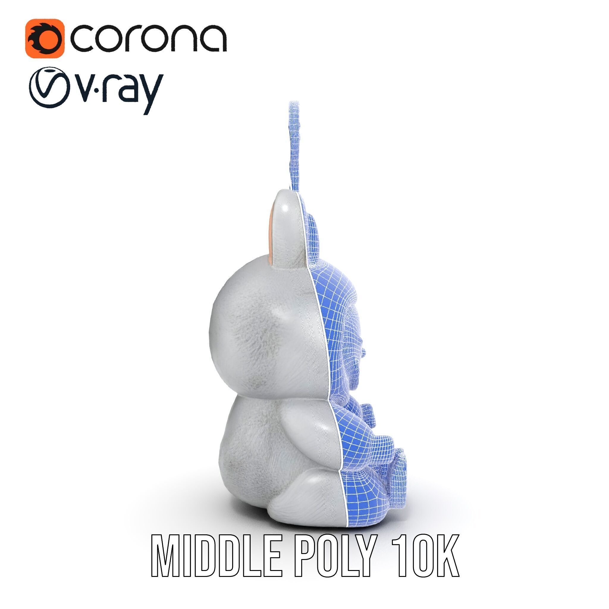 Furry Monster Keychain D Model Pack Low-poly 3D model_26