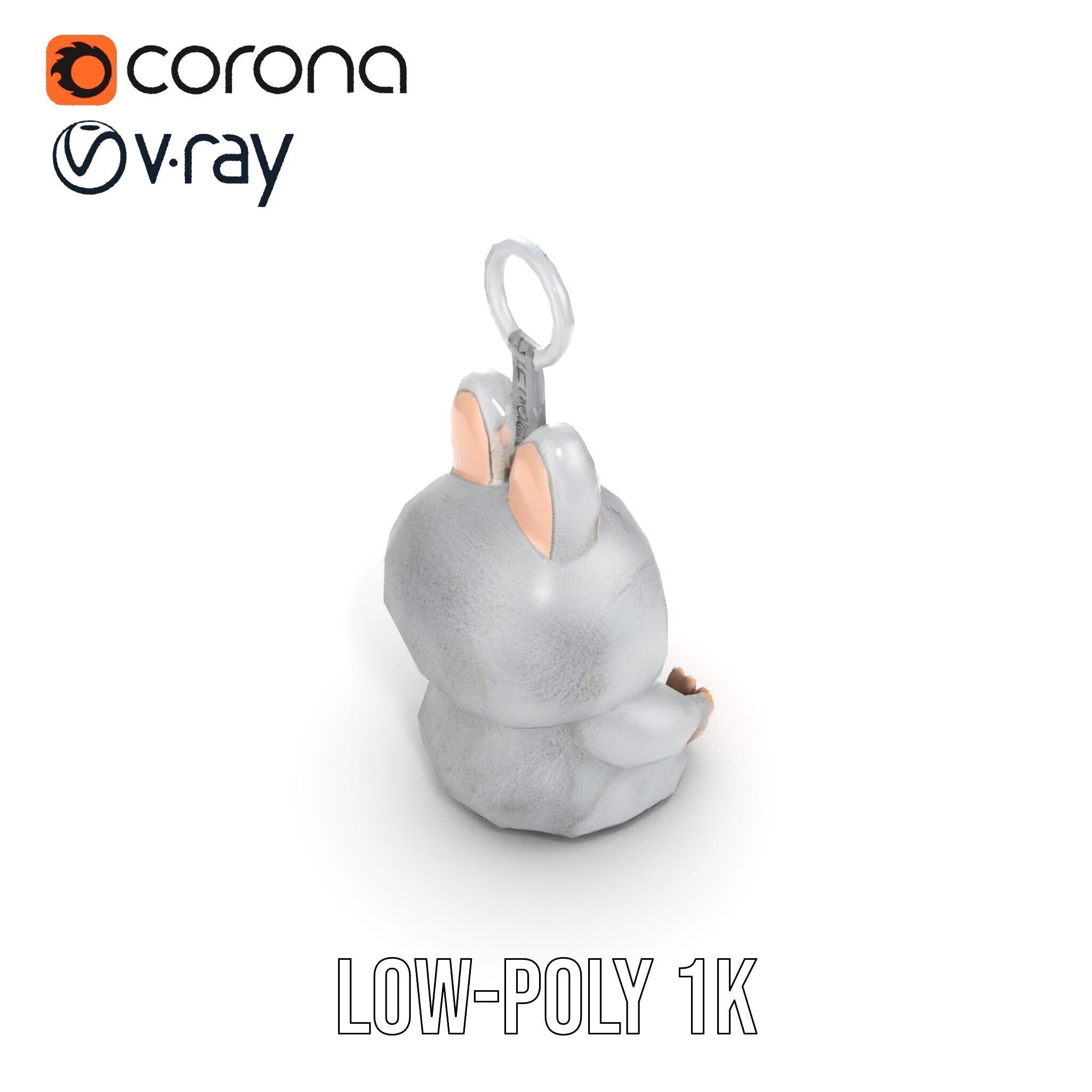 Furry Monster Keychain D Model Pack Low-poly 3D model_21