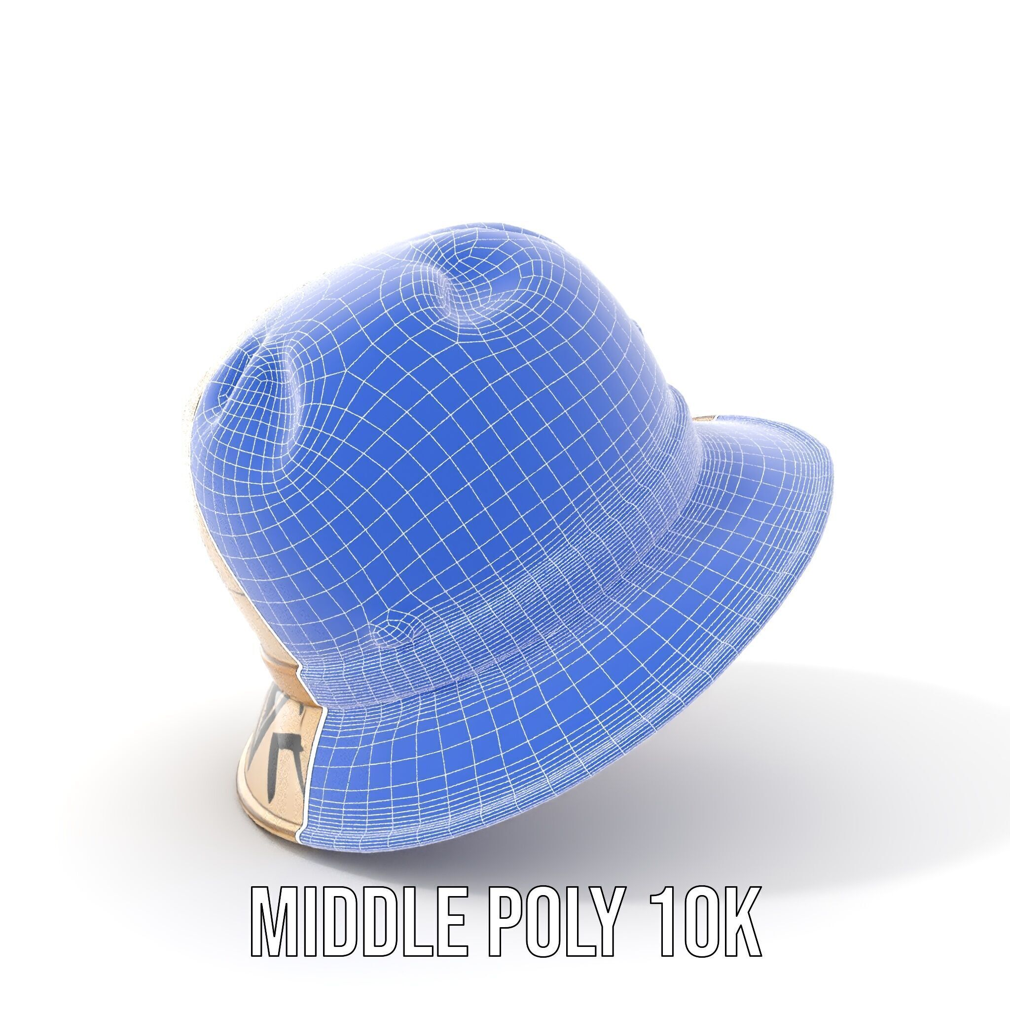 Stylish Patterned Hat Model Pack Low-poly 3D model_12
