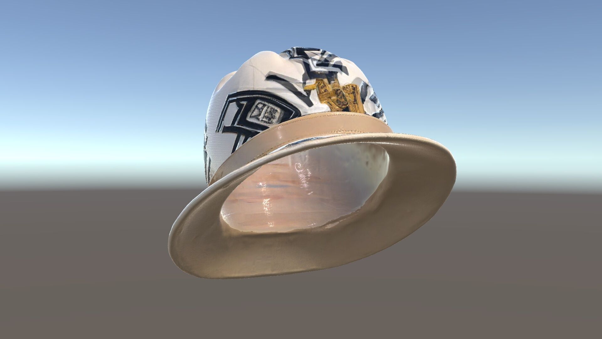 Stylish Patterned Hat Model Pack Low-poly 3D model_5