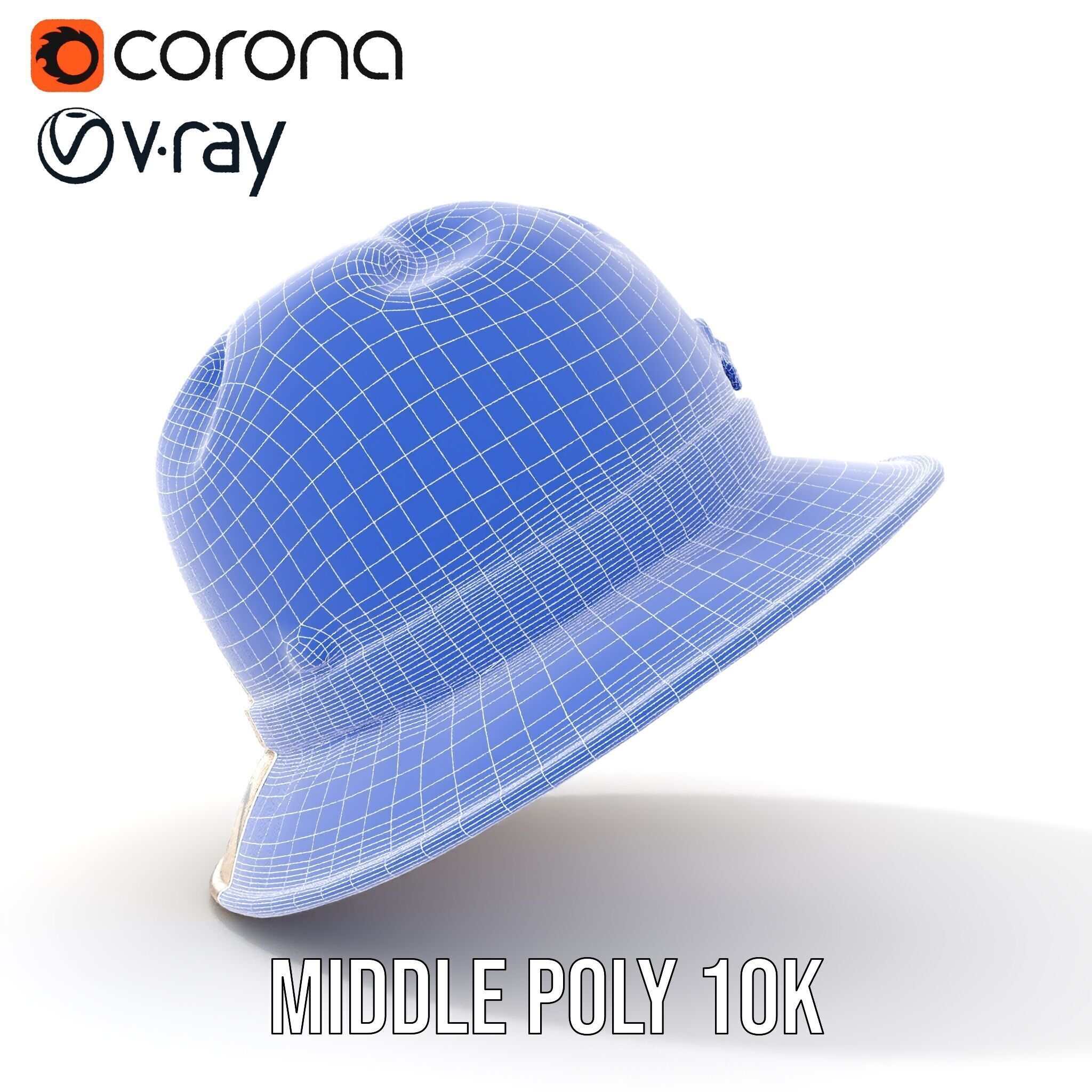 Stylish Patterned Hat Model Pack Low-poly 3D model_28
