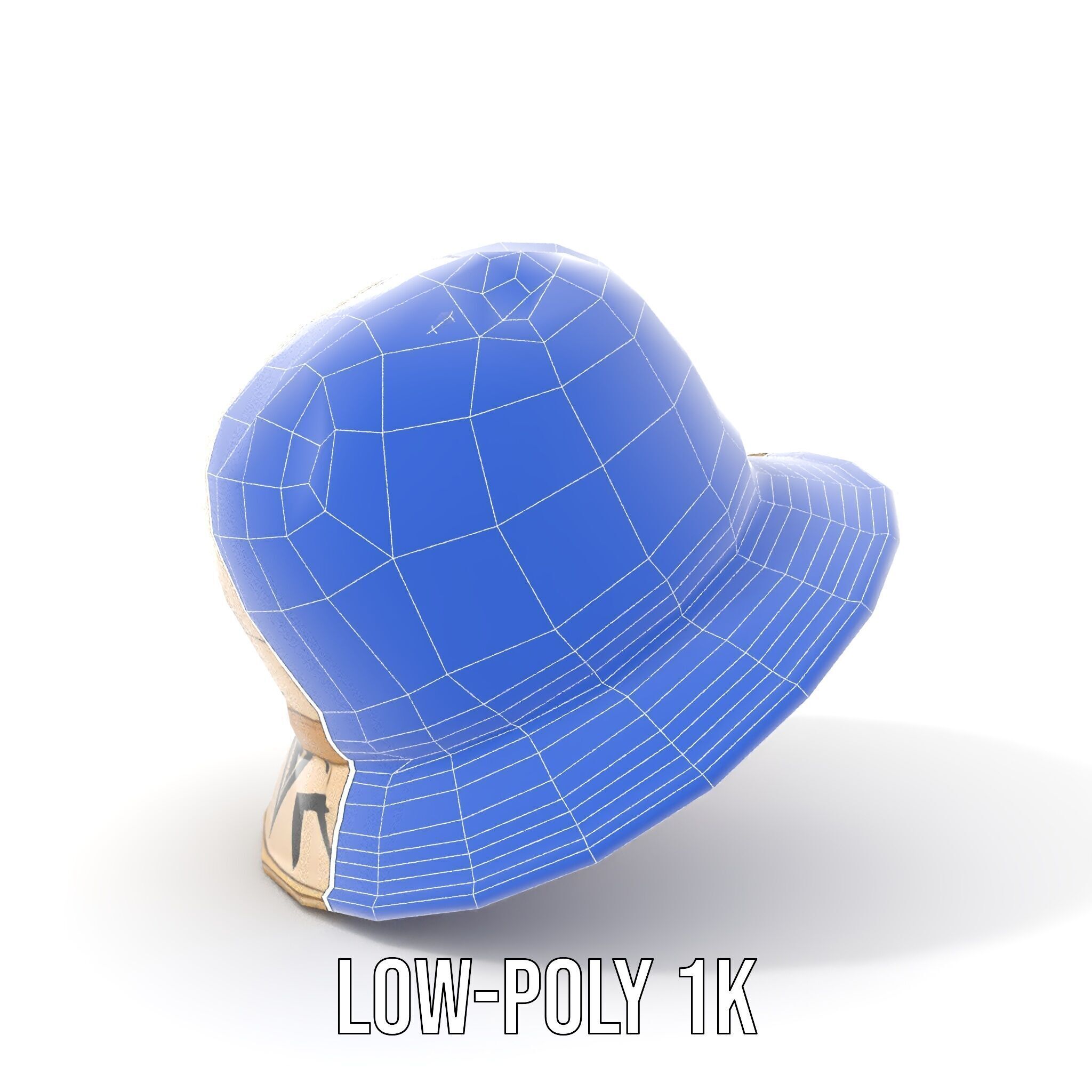 Stylish Patterned Hat Model Pack Low-poly 3D model_16