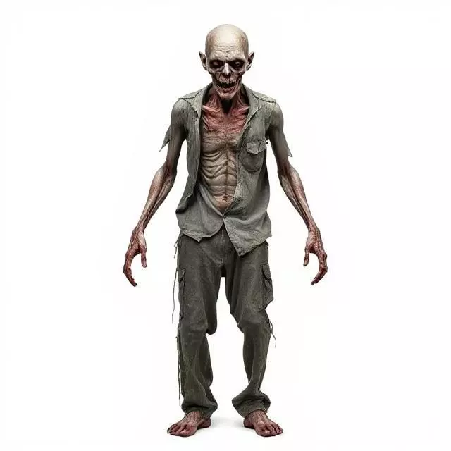 Post-Apocalyptic Zombie 3D print model_0