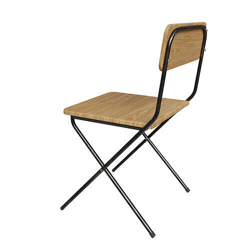 Elegant Modern Bendable Chair 3D model