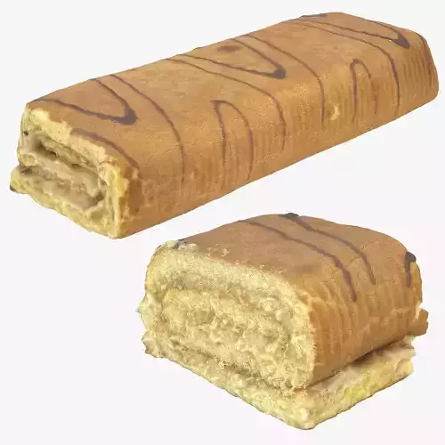 Sweet Roll Pastry 3D Model Collection