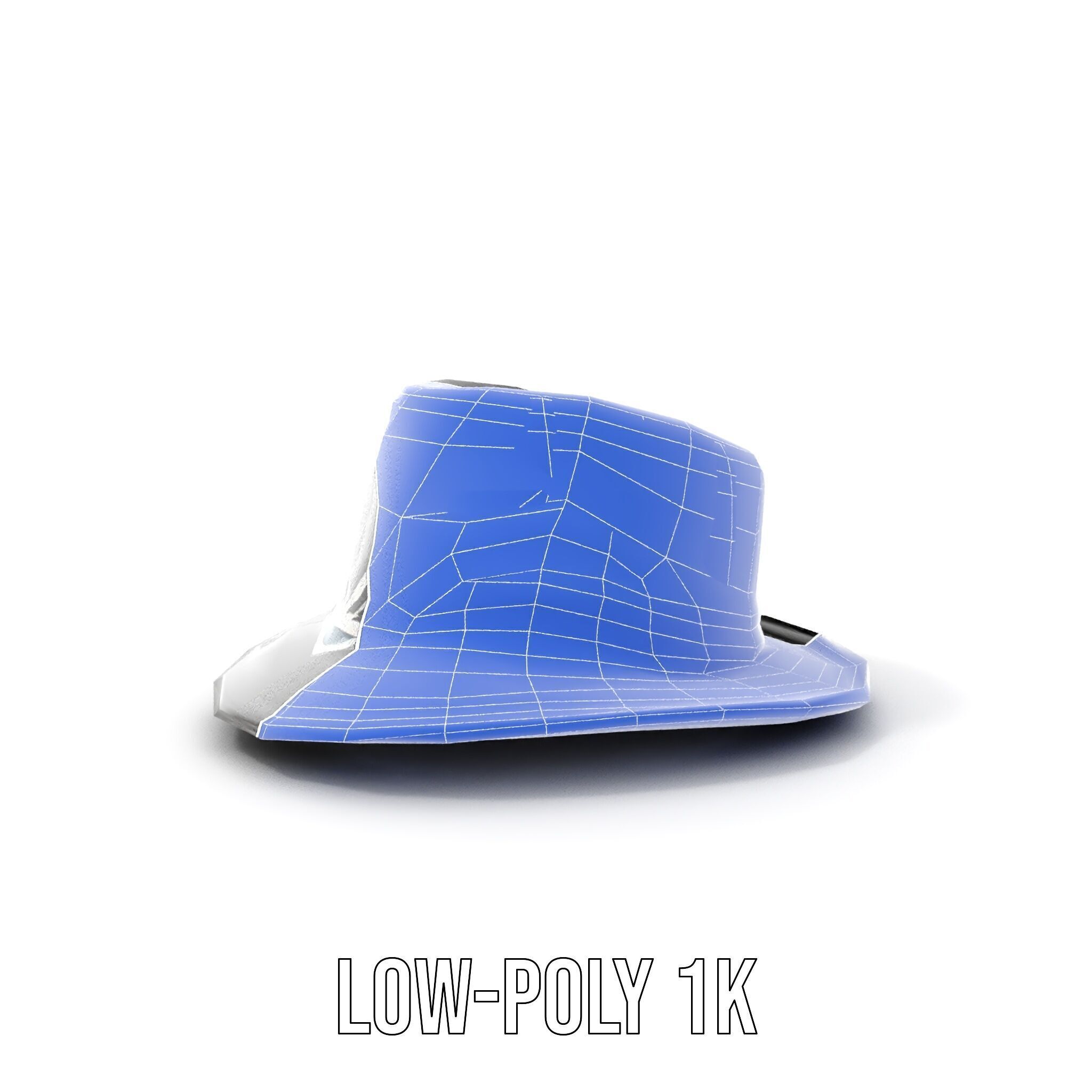 Elegant Fedora Hat Model Pack Low-poly 3D model_18