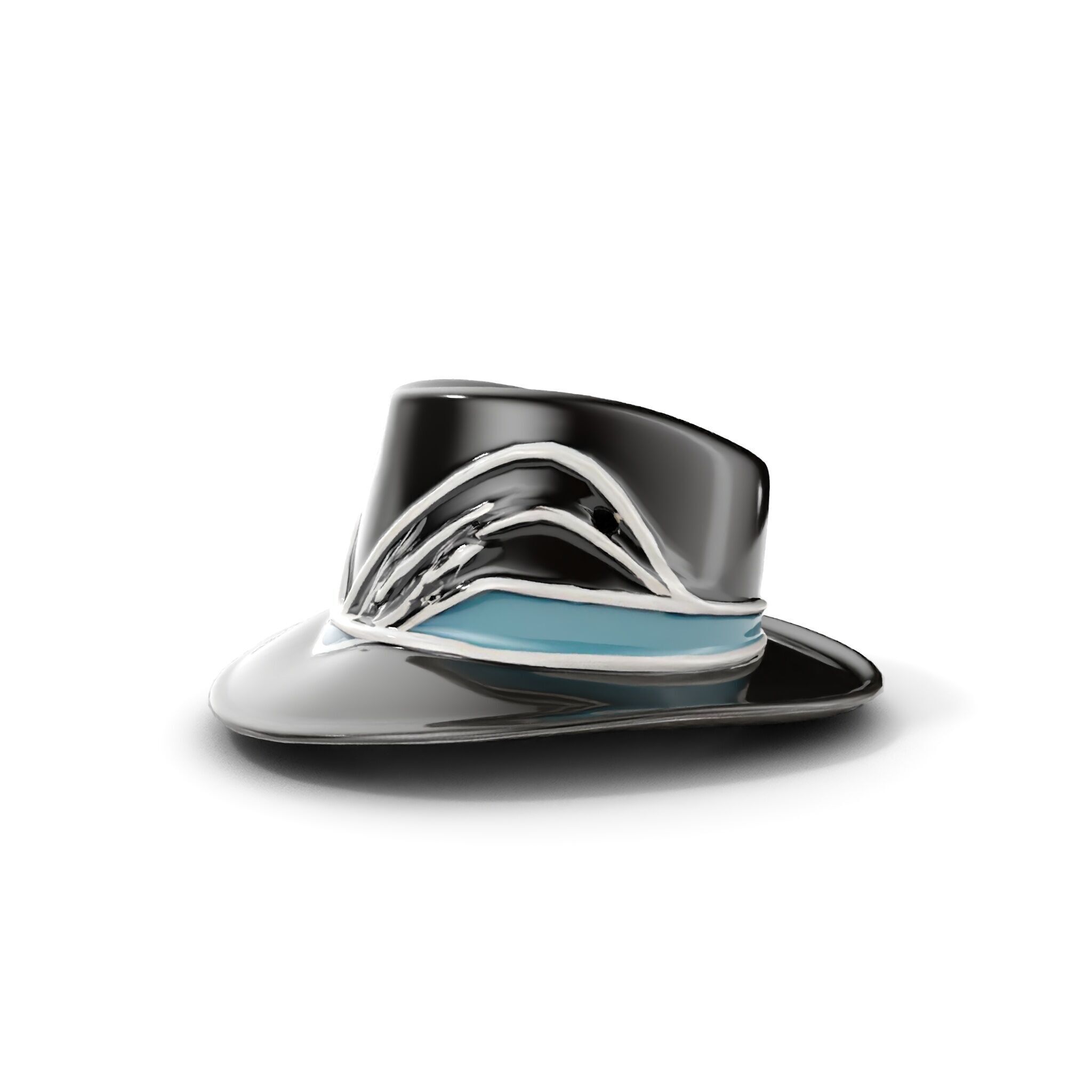 Elegant Fedora Hat Model Pack Low-poly 3D model_15