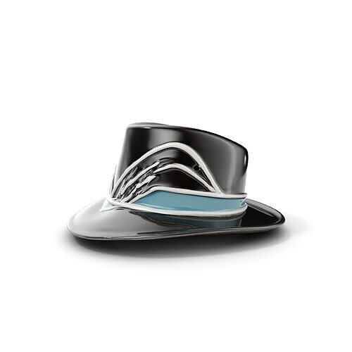 Elegant Fedora Hat Model Pack Low-poly 3D model