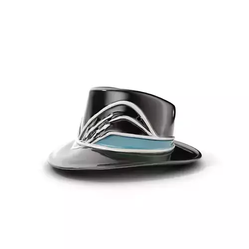 Elegant Fedora Hat Model Pack Low-poly 3D model