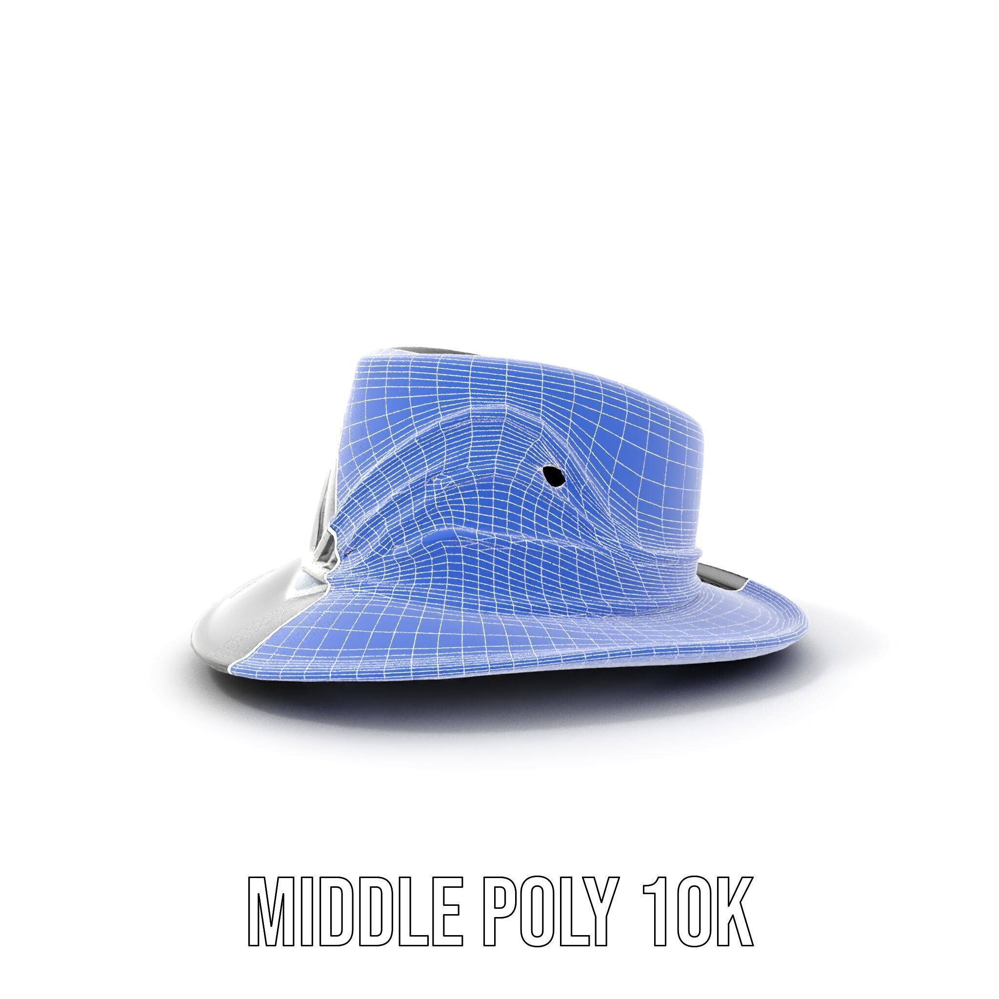 Elegant Fedora Hat Model Pack Low-poly 3D model_19