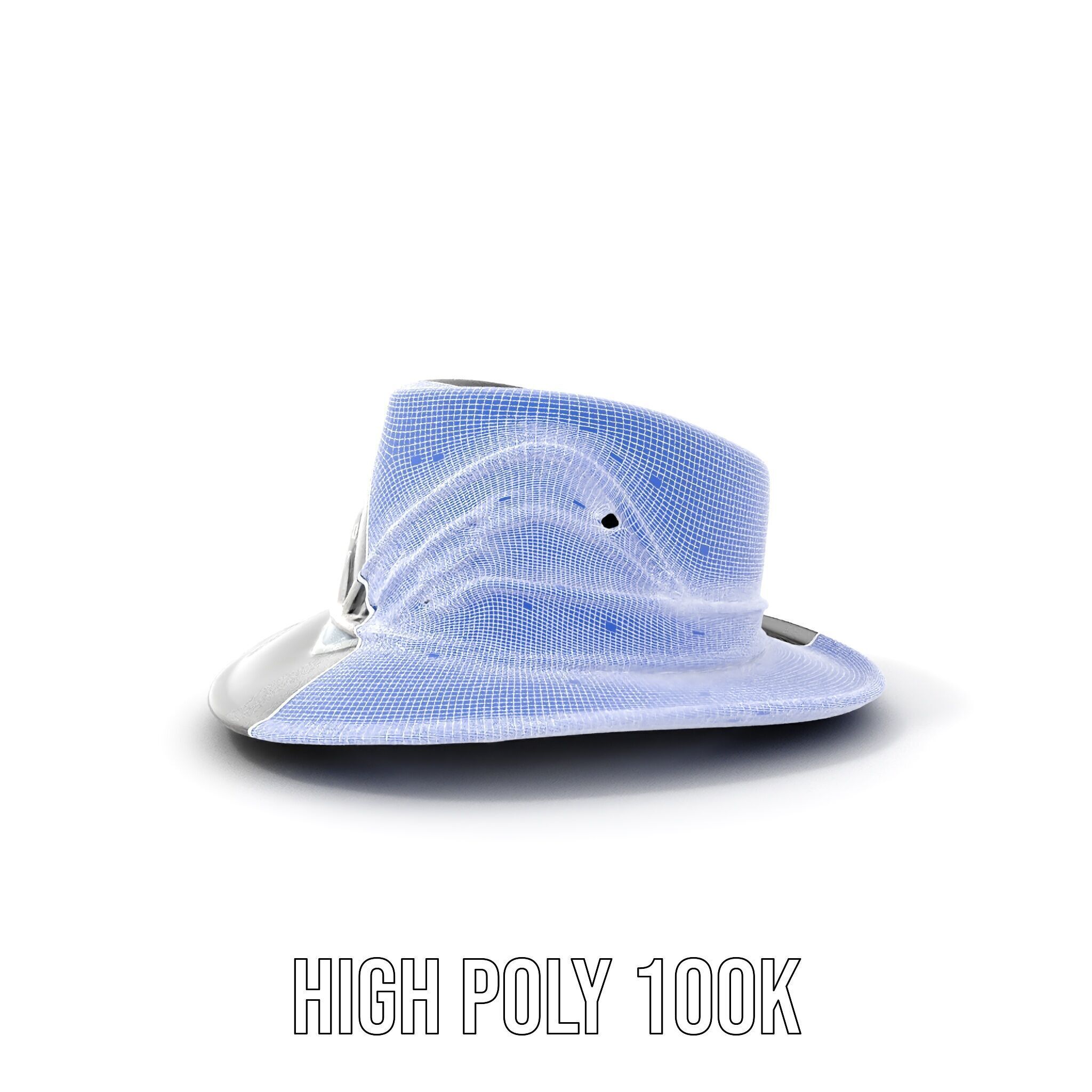 Elegant Fedora Hat Model Pack Low-poly 3D model_4