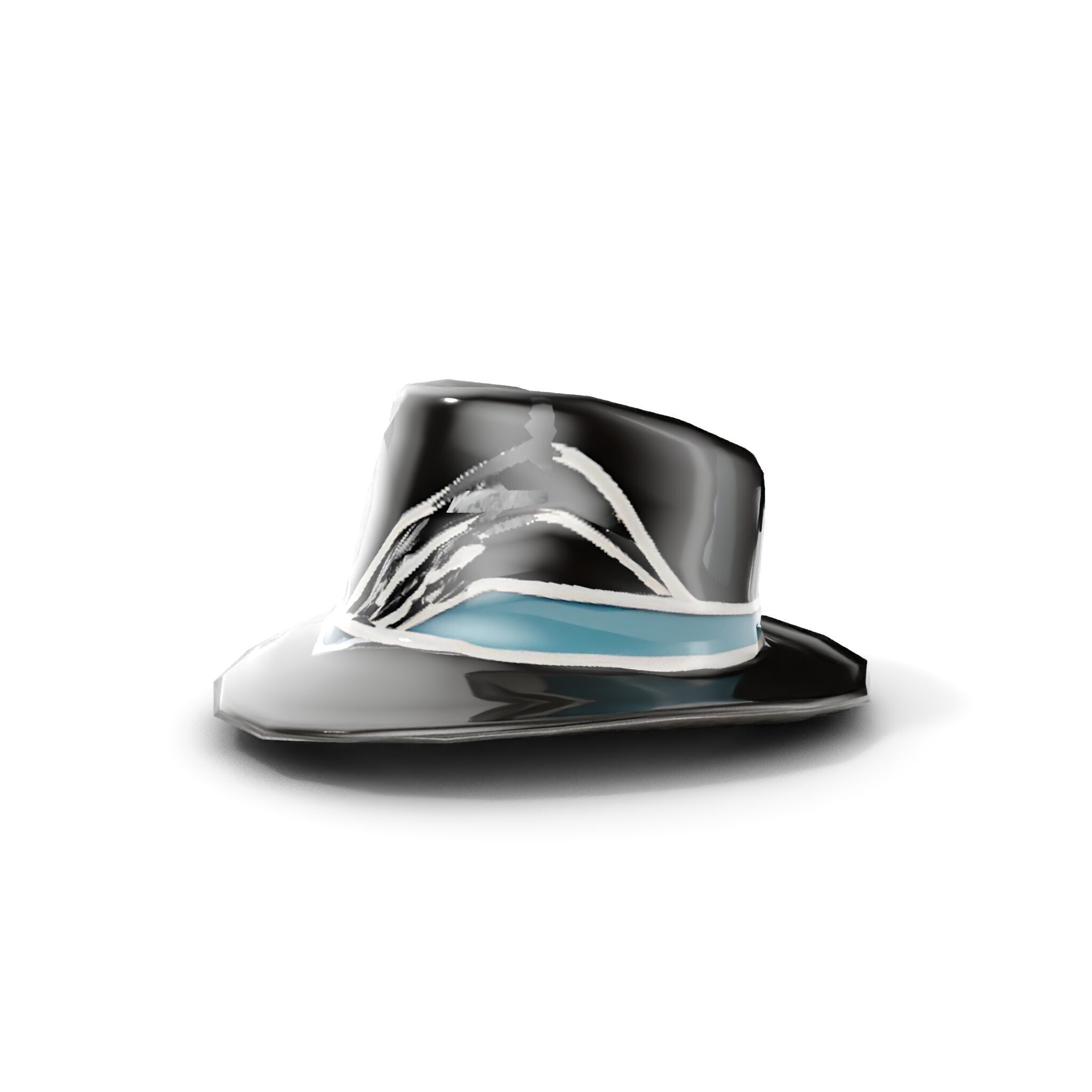 Elegant Fedora Hat Model Pack Low-poly 3D model_7