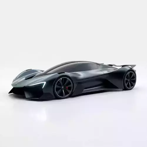 Futuristic Electric Supercar 3D print model