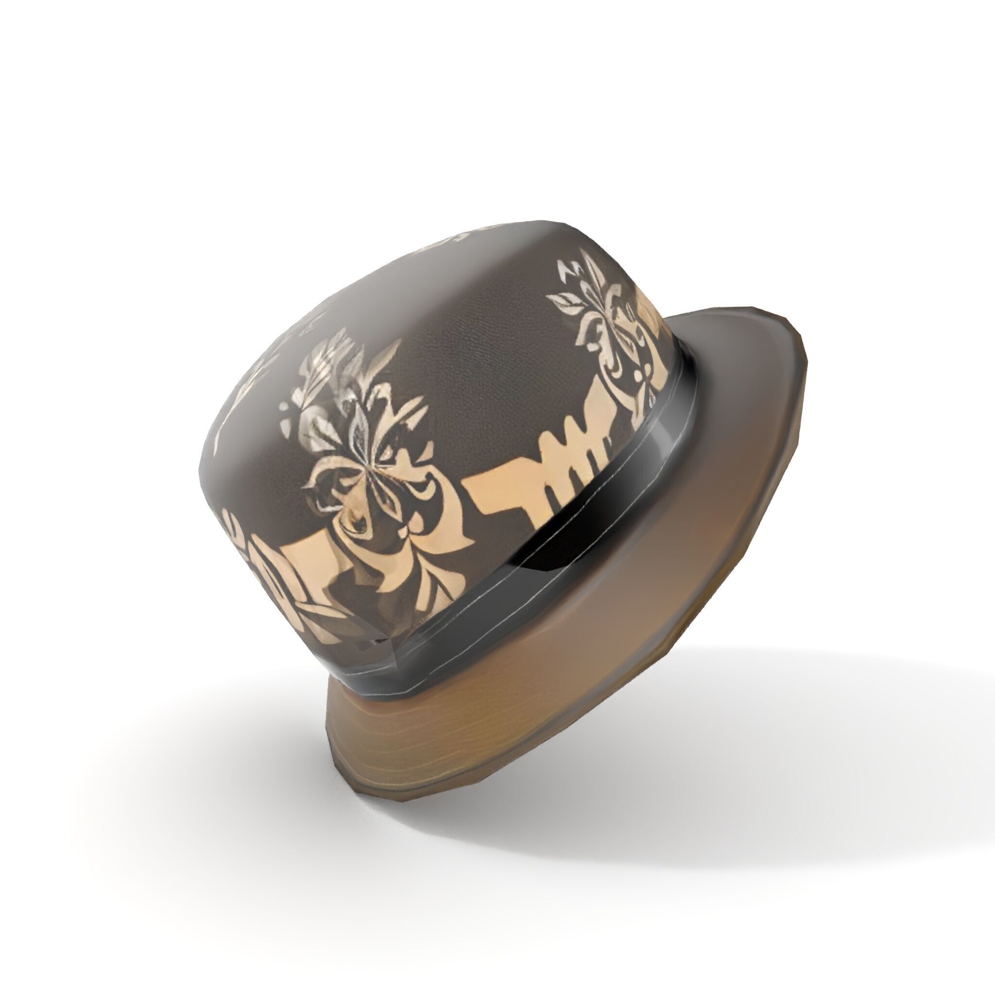 Decorative Fedora Hat D Model Pack Low-poly 3D model_10