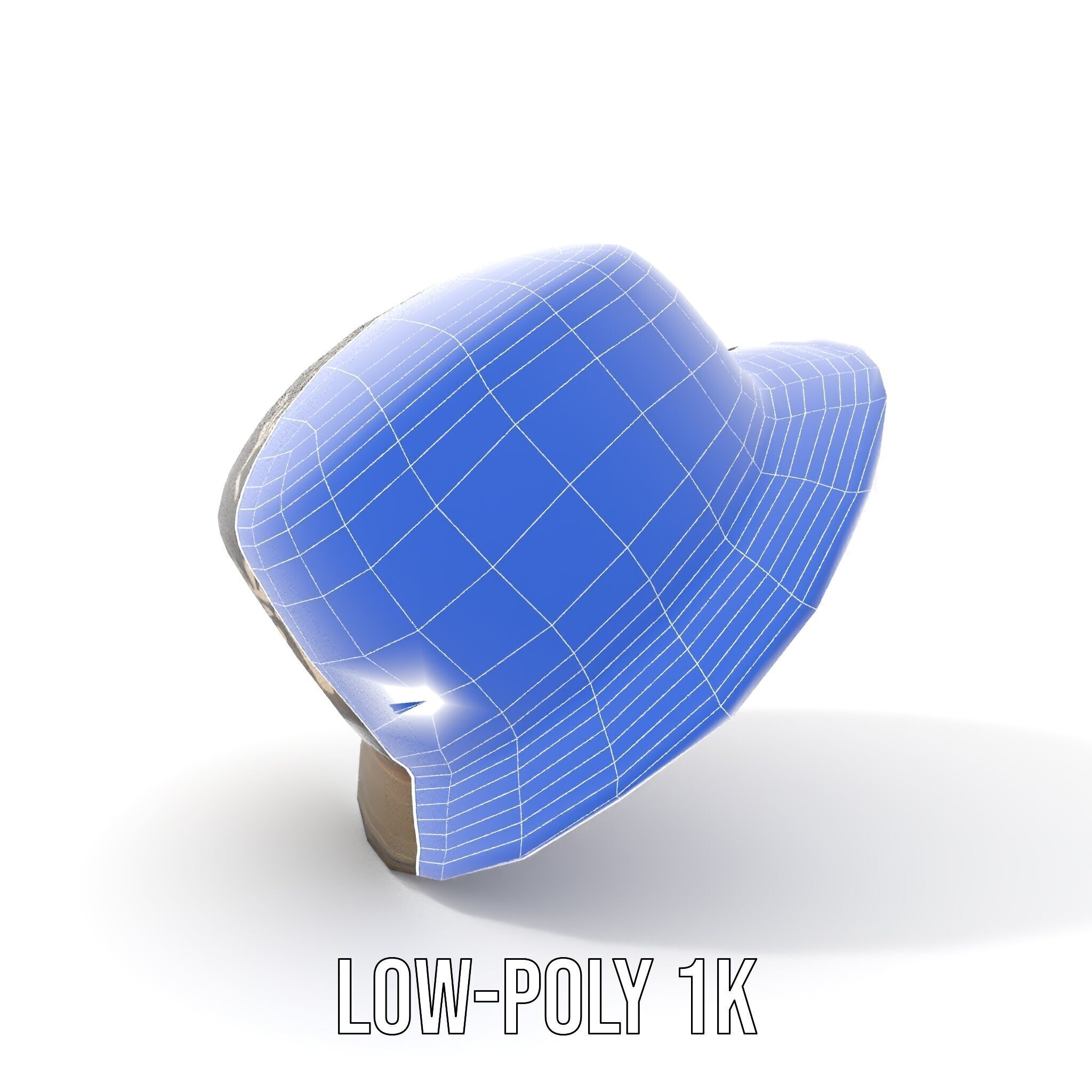 Decorative Fedora Hat D Model Pack Low-poly 3D model_16