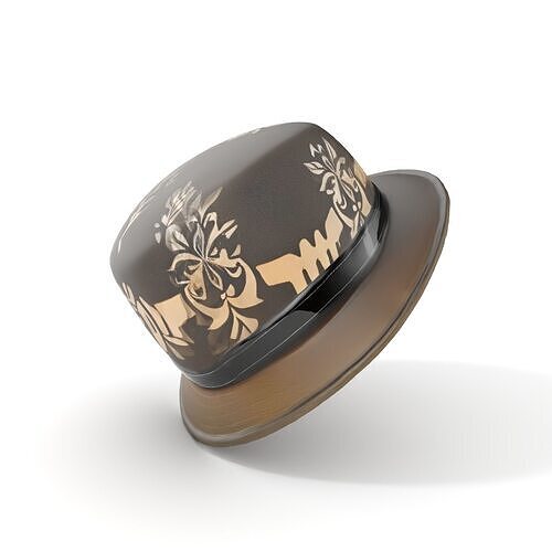 Decorative Fedora Hat D Model Pack Low-poly 3D model