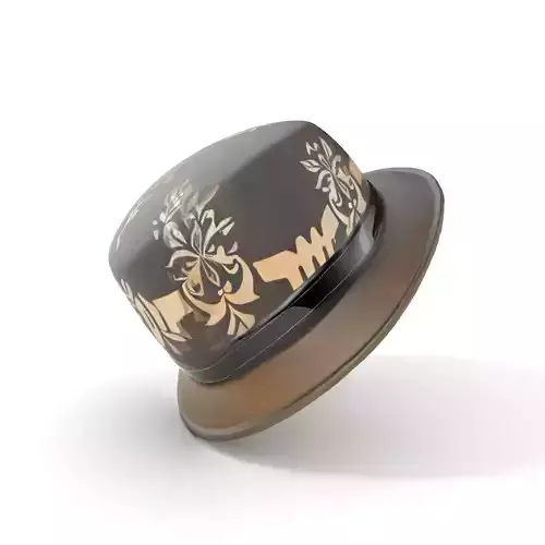Decorative Fedora Hat D Model Pack Low-poly 3D model