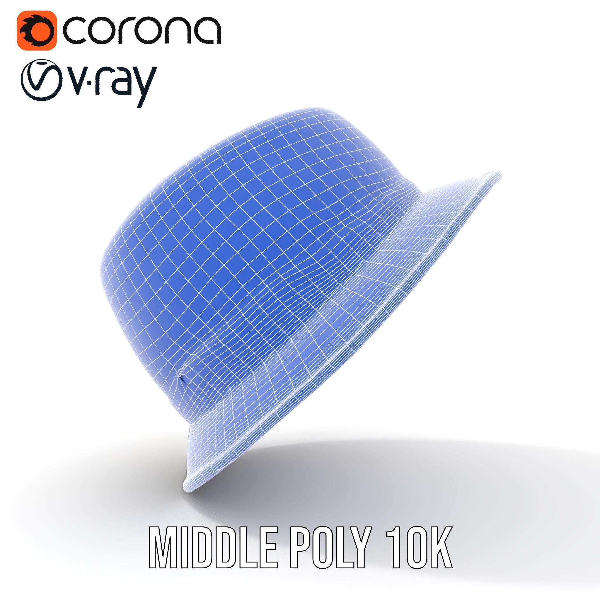 Decorative Fedora Hat D Model Pack Low-poly 3D model_20