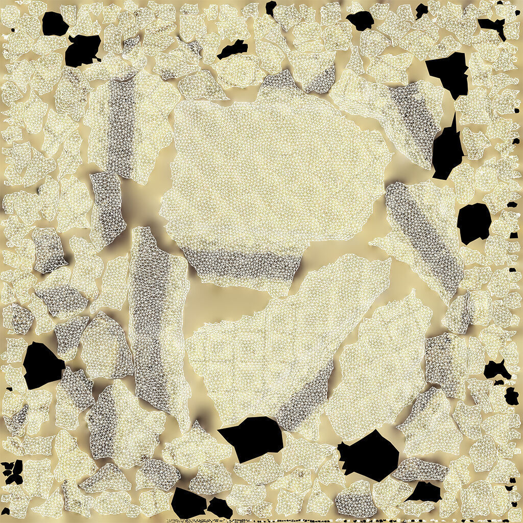 Waffle Low-poly 3D model_7