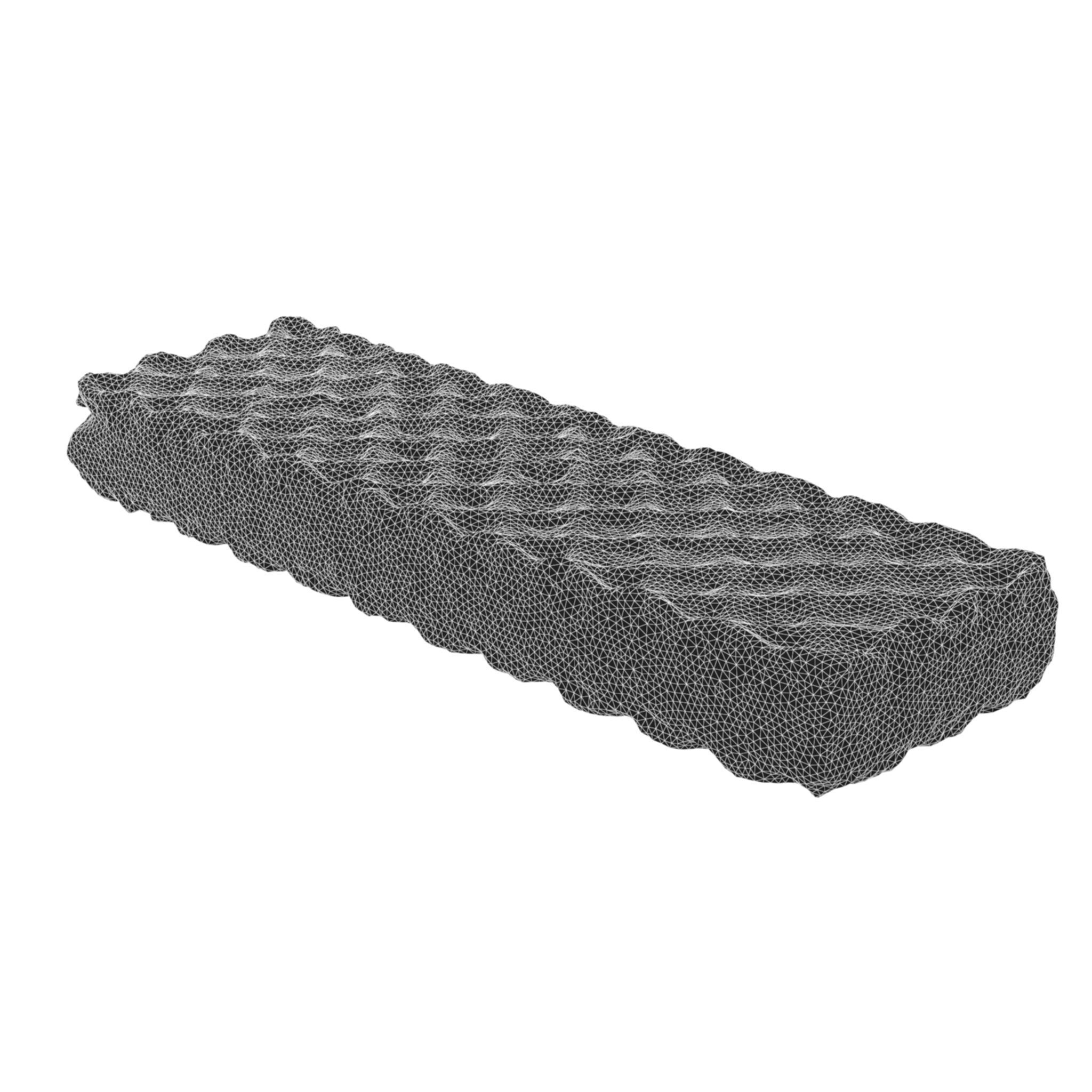 Waffle Low-poly 3D model_6