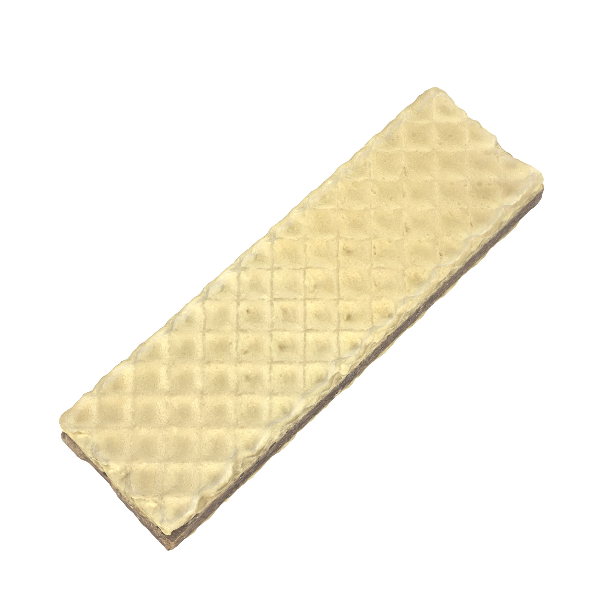 Waffle Low-poly 3D model_3