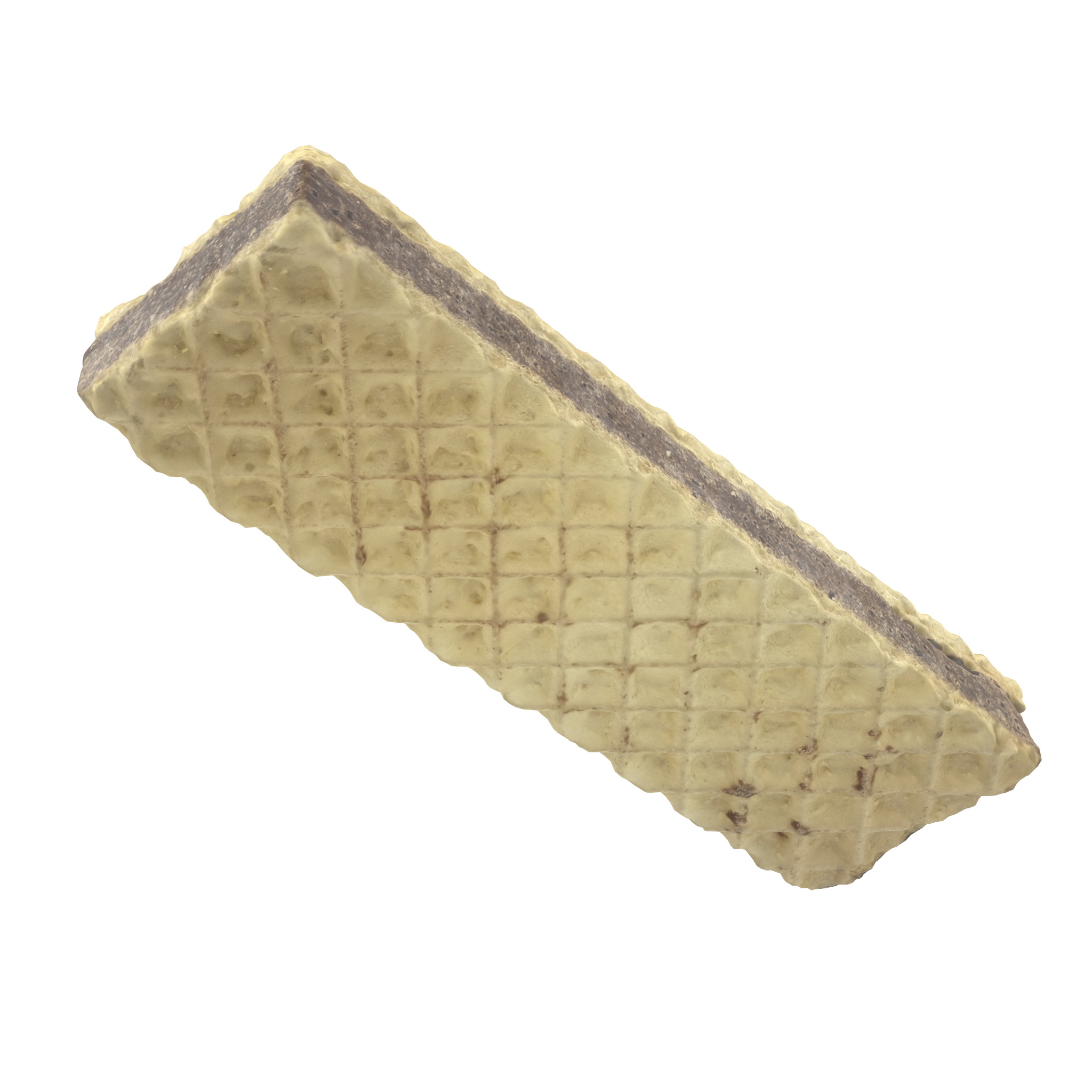 Waffle Low-poly 3D model_4