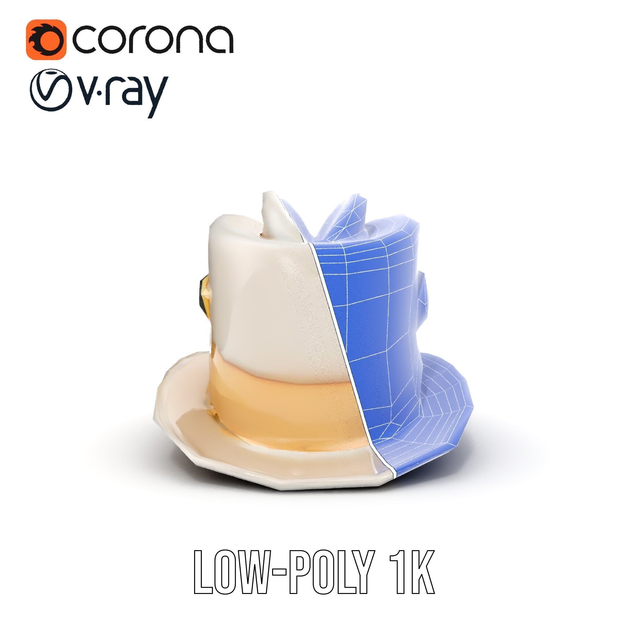 Elegant Vintage Hat with Decorative Accents Model Pack Low-poly 3D model_25