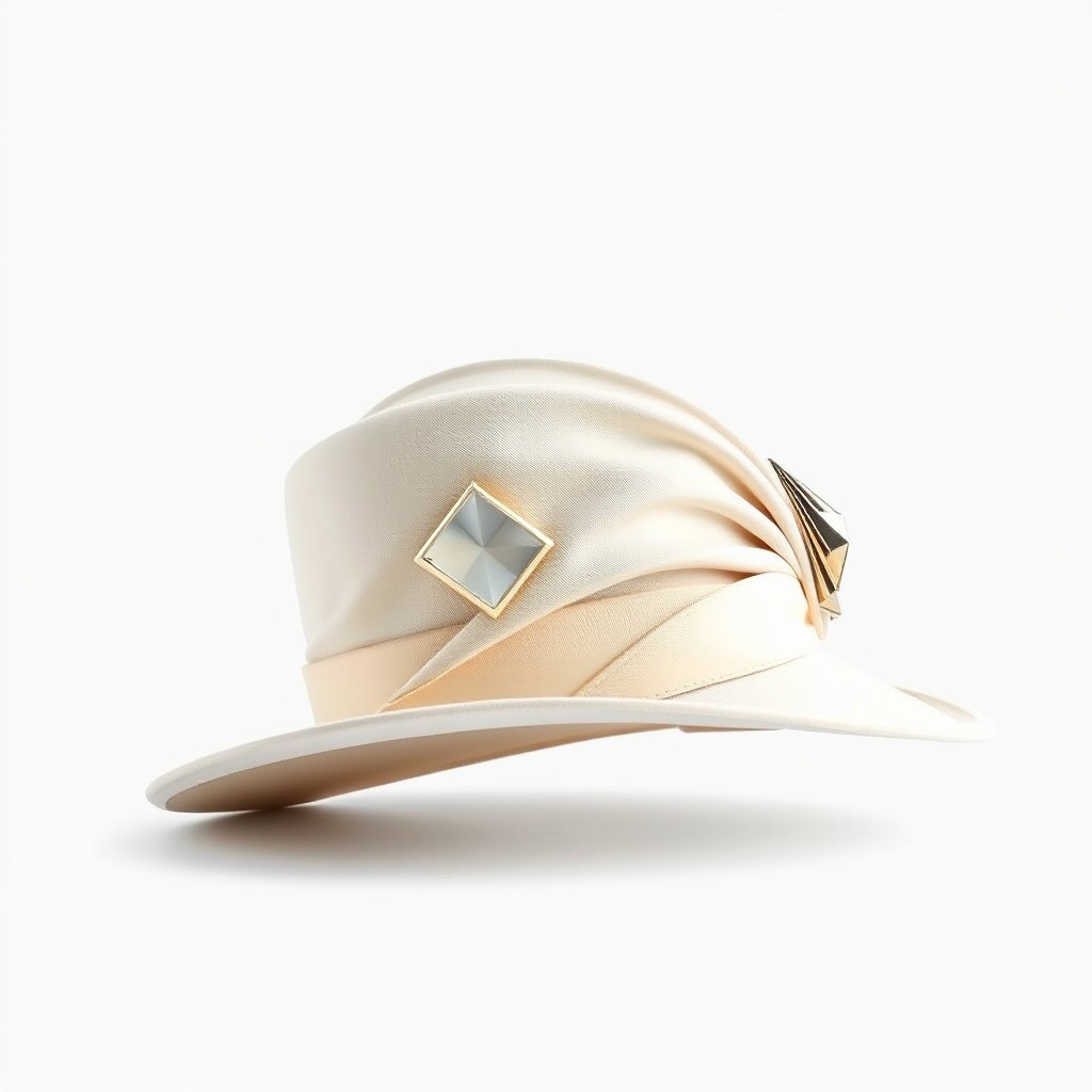 Elegant Vintage Hat with Decorative Accents Model Pack Low-poly 3D model_2