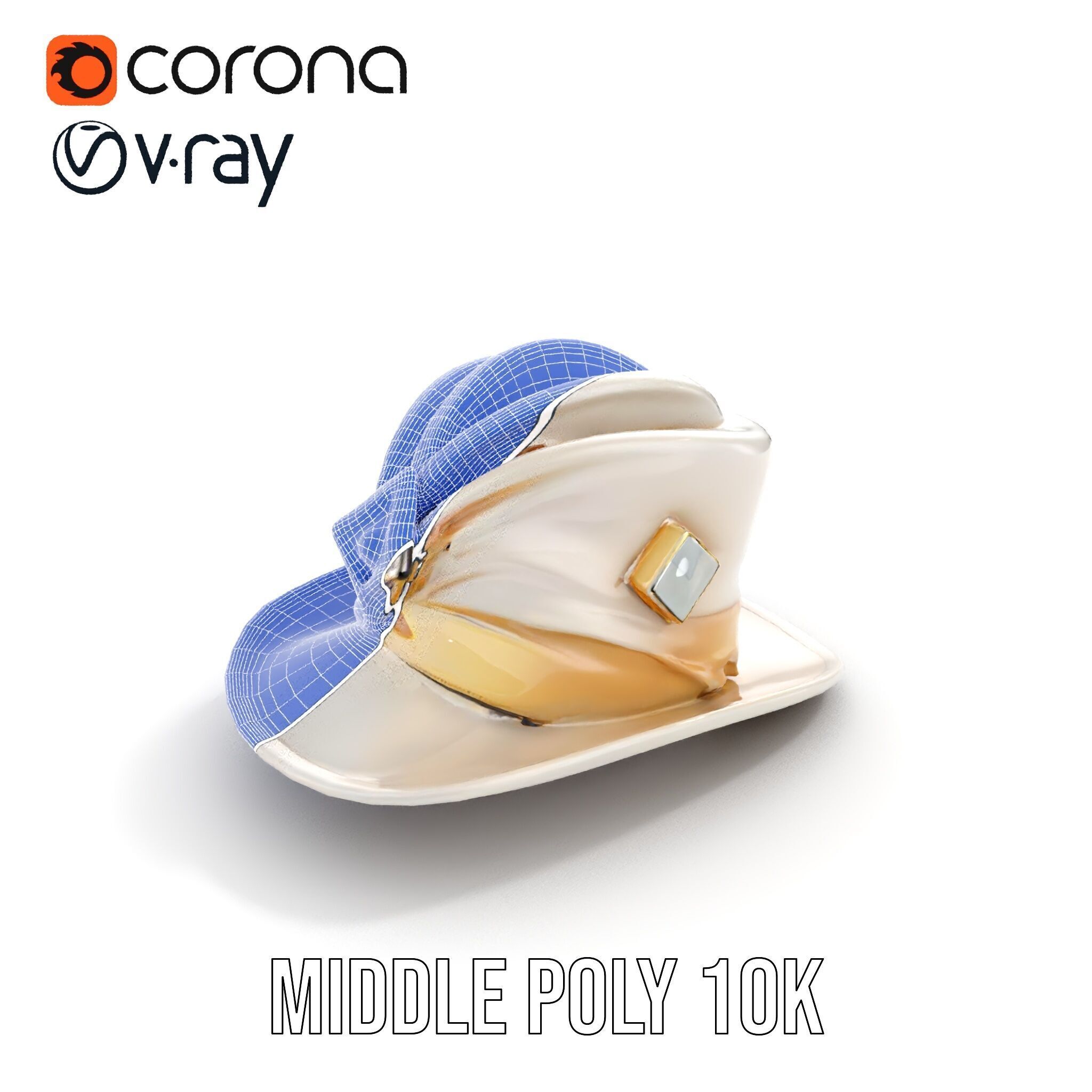 Elegant Vintage Hat with Decorative Accents Model Pack Low-poly 3D model_27