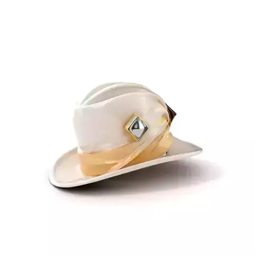 Elegant Vintage Hat with Decorative Accents Model Pack Low-poly 3D model