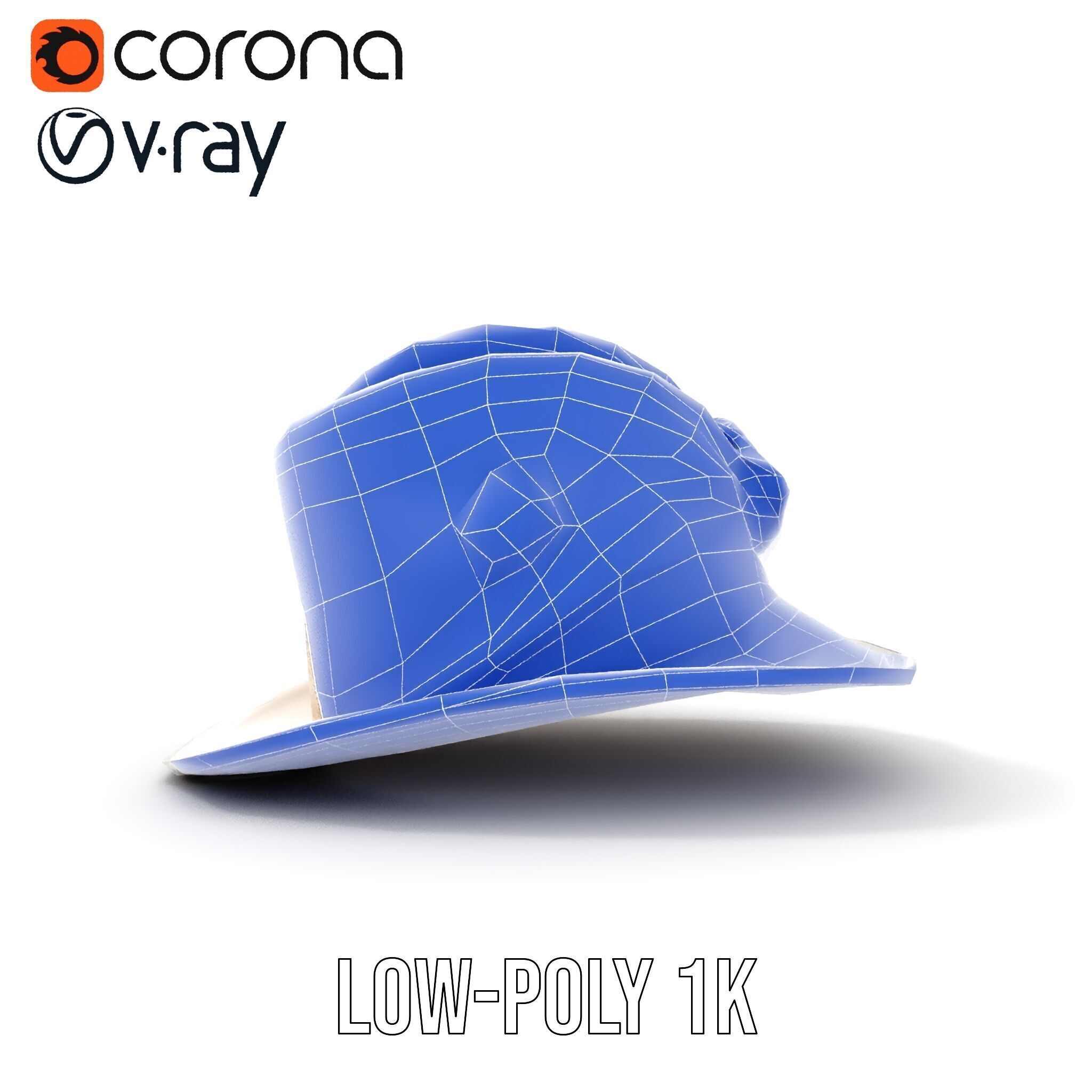 Elegant Vintage Hat with Decorative Accents Model Pack Low-poly 3D model_28