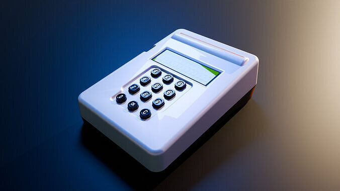 Antique Mattrix Calculator 3D model
