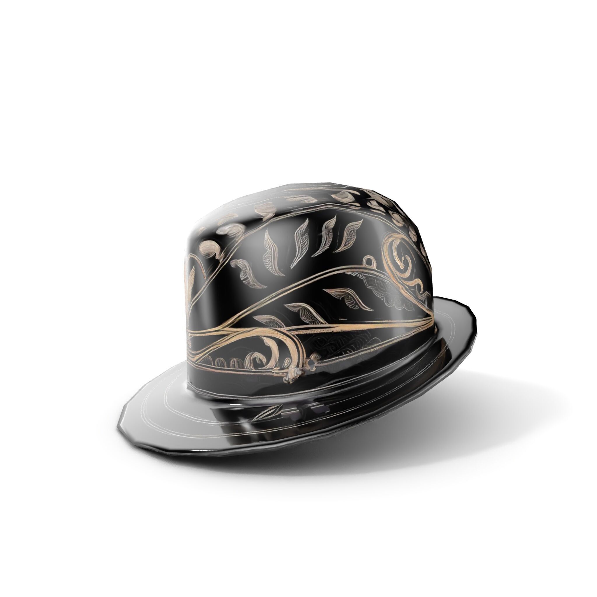 Elegant Decorative Hat Model Pack Low-poly 3D model_10